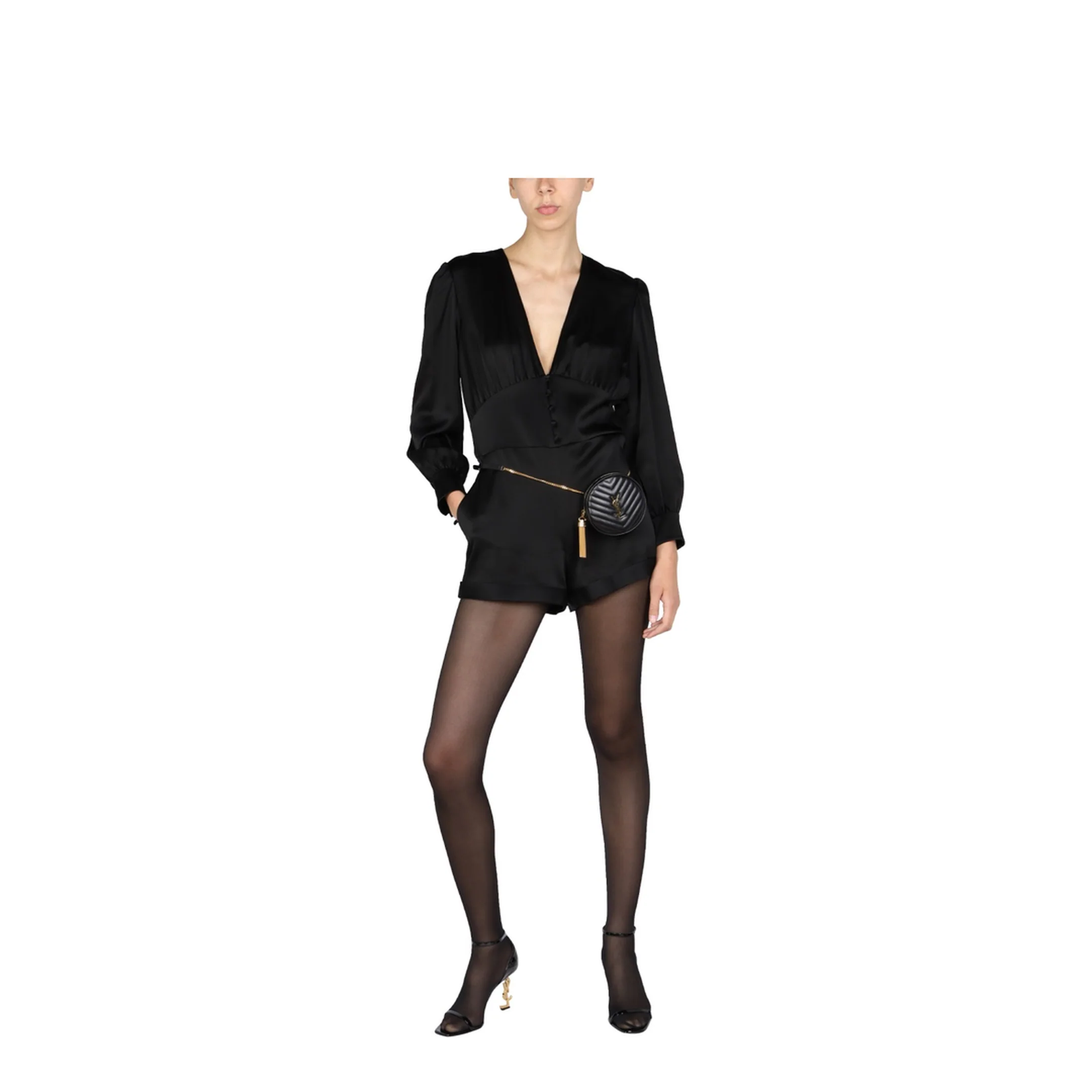 V-Neck Jumpsuit - Image 2