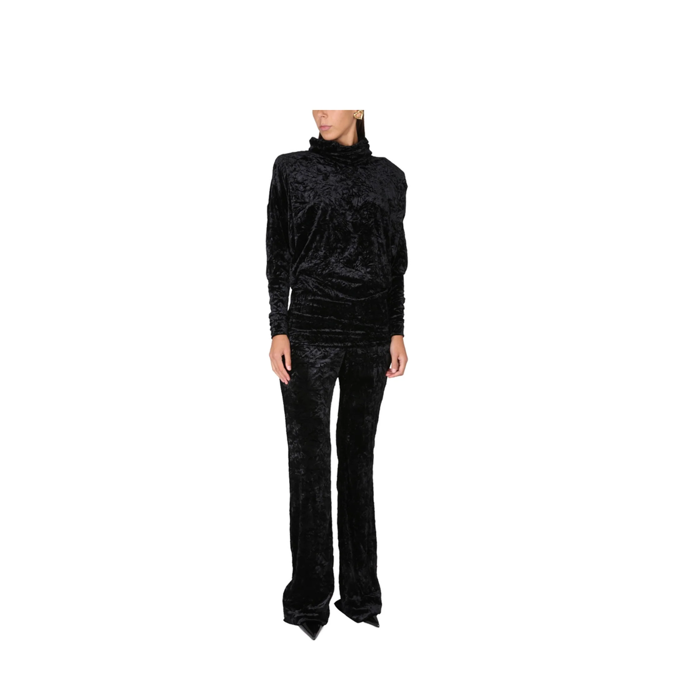 Velvet Turtleneck Top - Image 2
