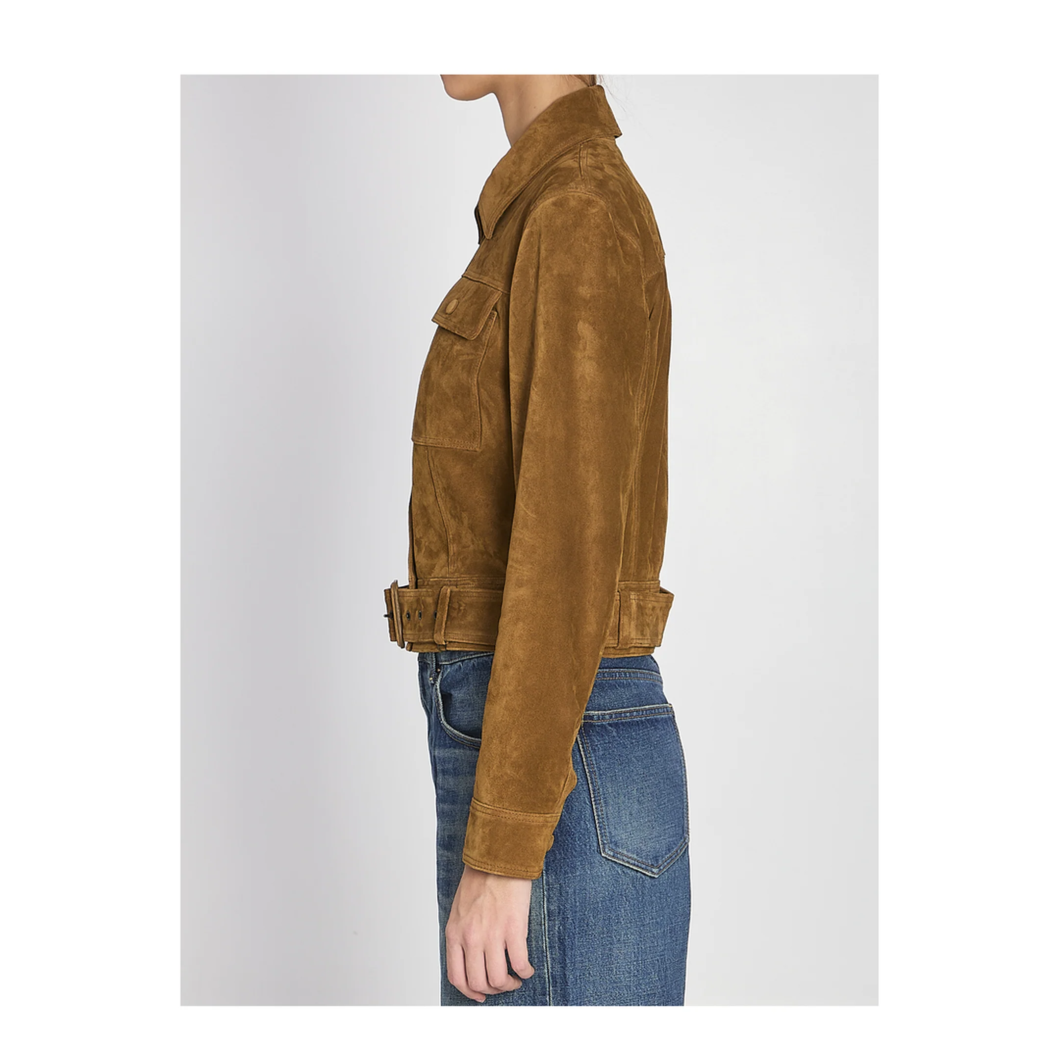 Vintage Suede Leather Jacket - Image 3