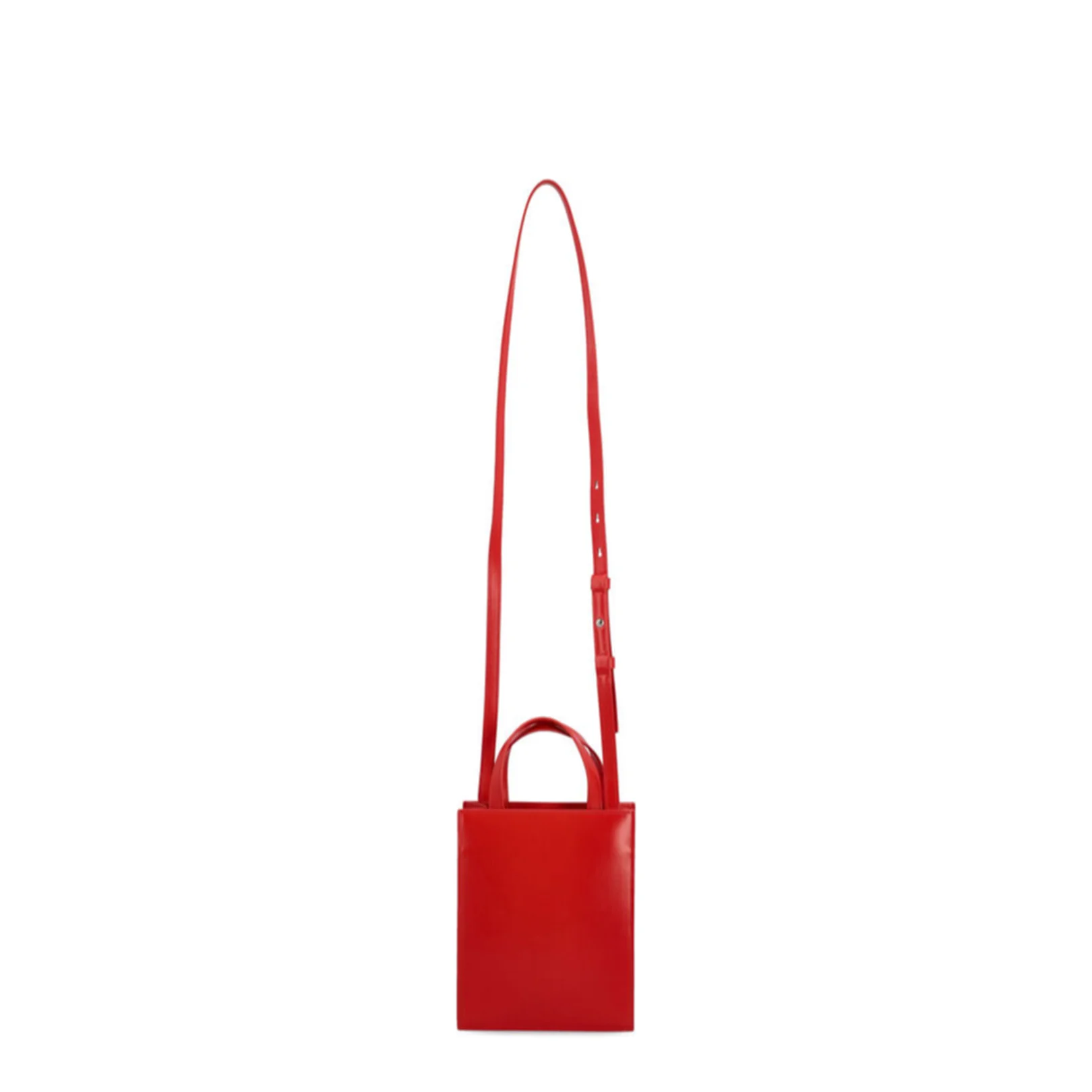 Gancini Mini Calfskin Tote Bag - Red - Image 5