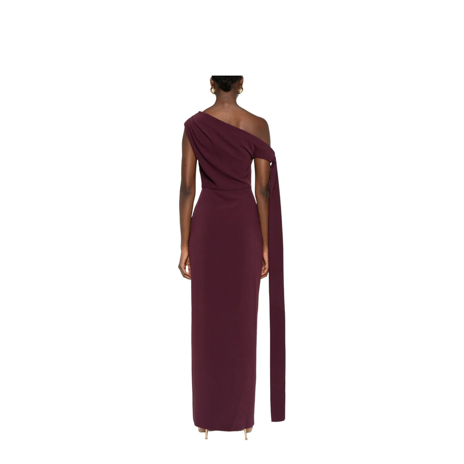 Cowl Neck Sleeveless Side Split Dress - Image 2