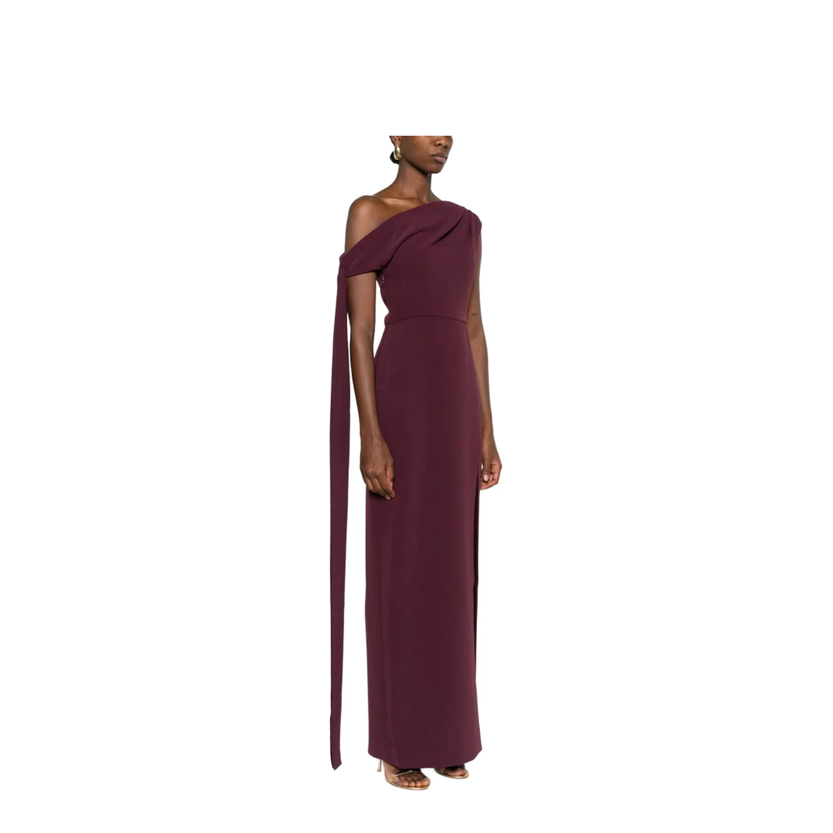 Cowl Neck Sleeveless Side Split Dress - Image 5