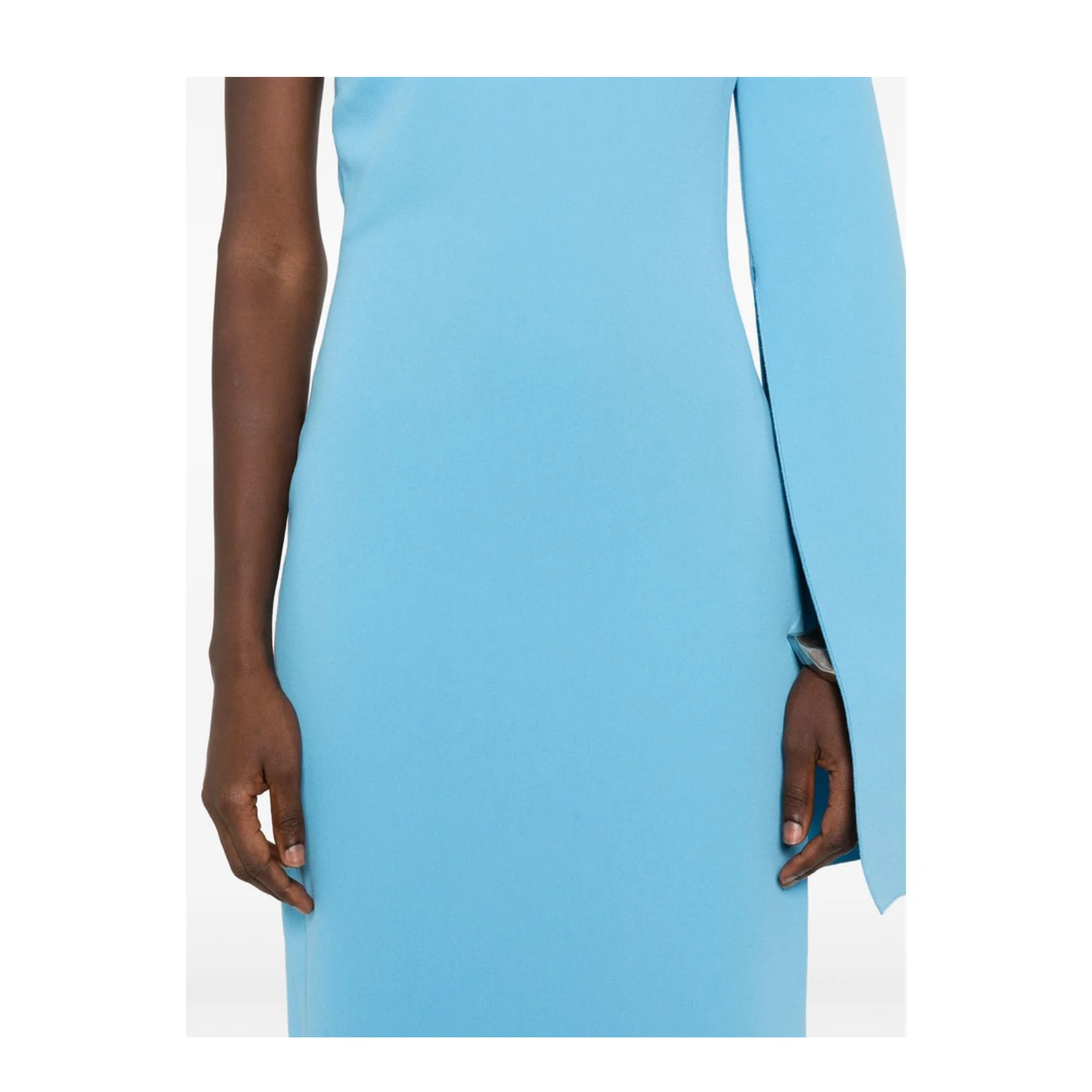Light Blue One-Shoulder Maxi Dress - Image 5