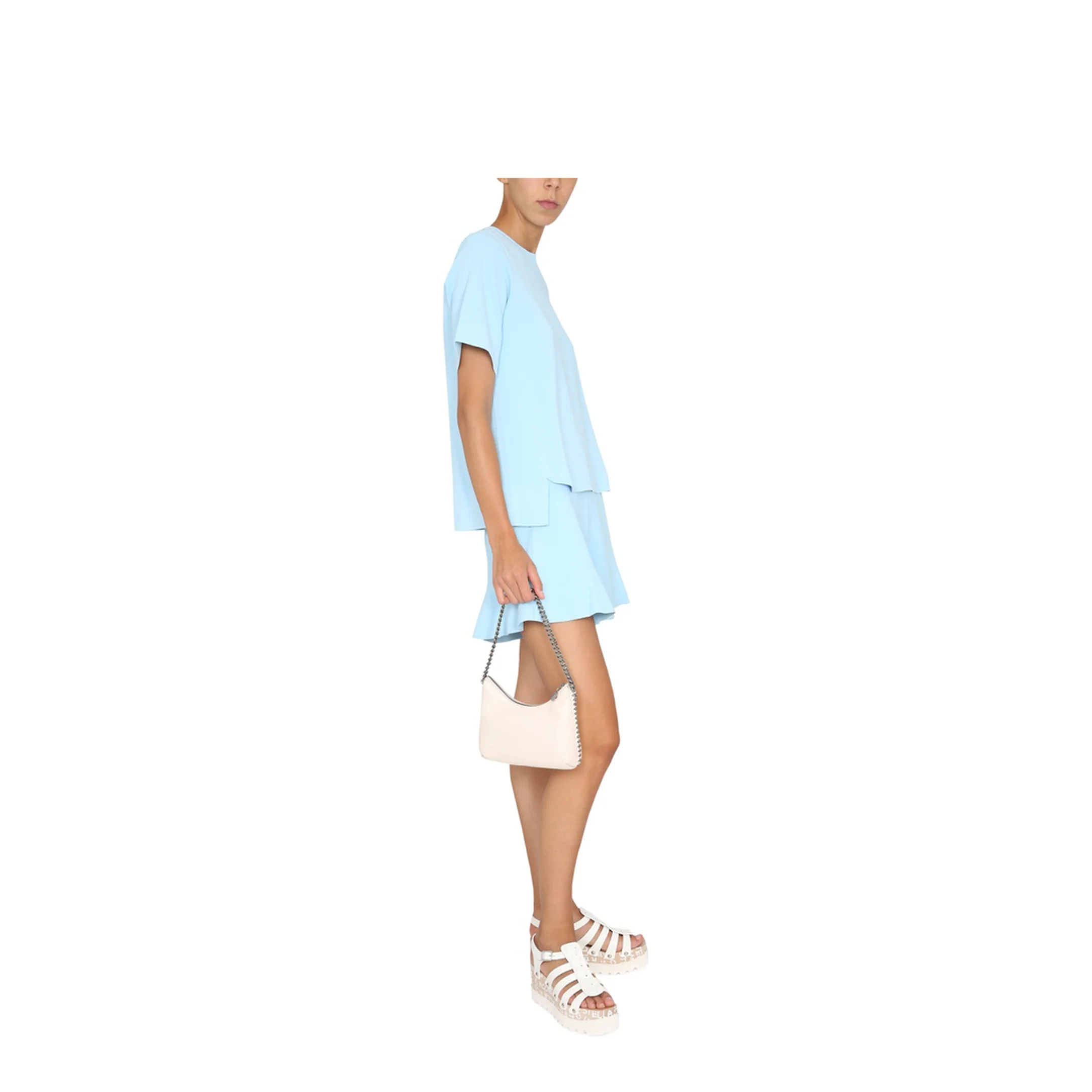 T-Shirt with Asymmetrical Hemline - Image 2