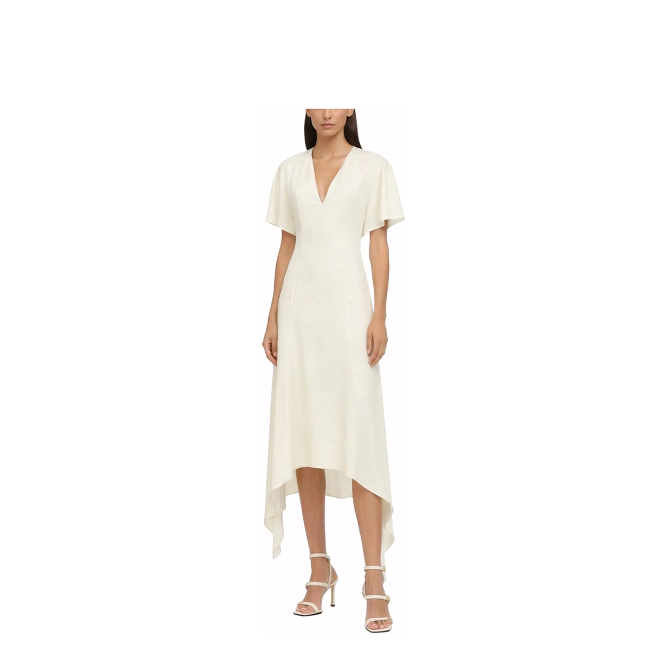 V-Neck Midi Dress - Image 2