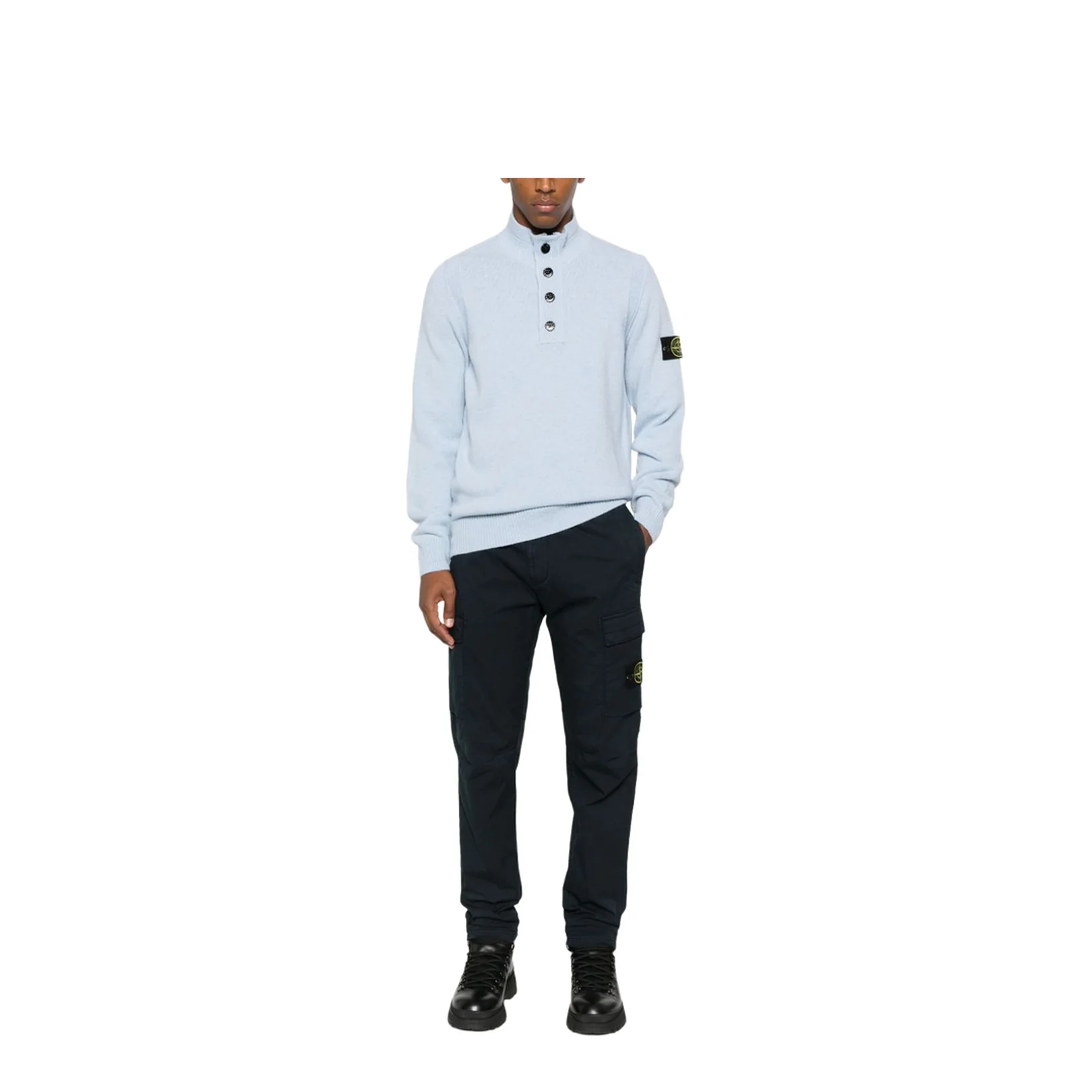 Cargo Trousers in Stretch Supima Cotton Twill - Image 4