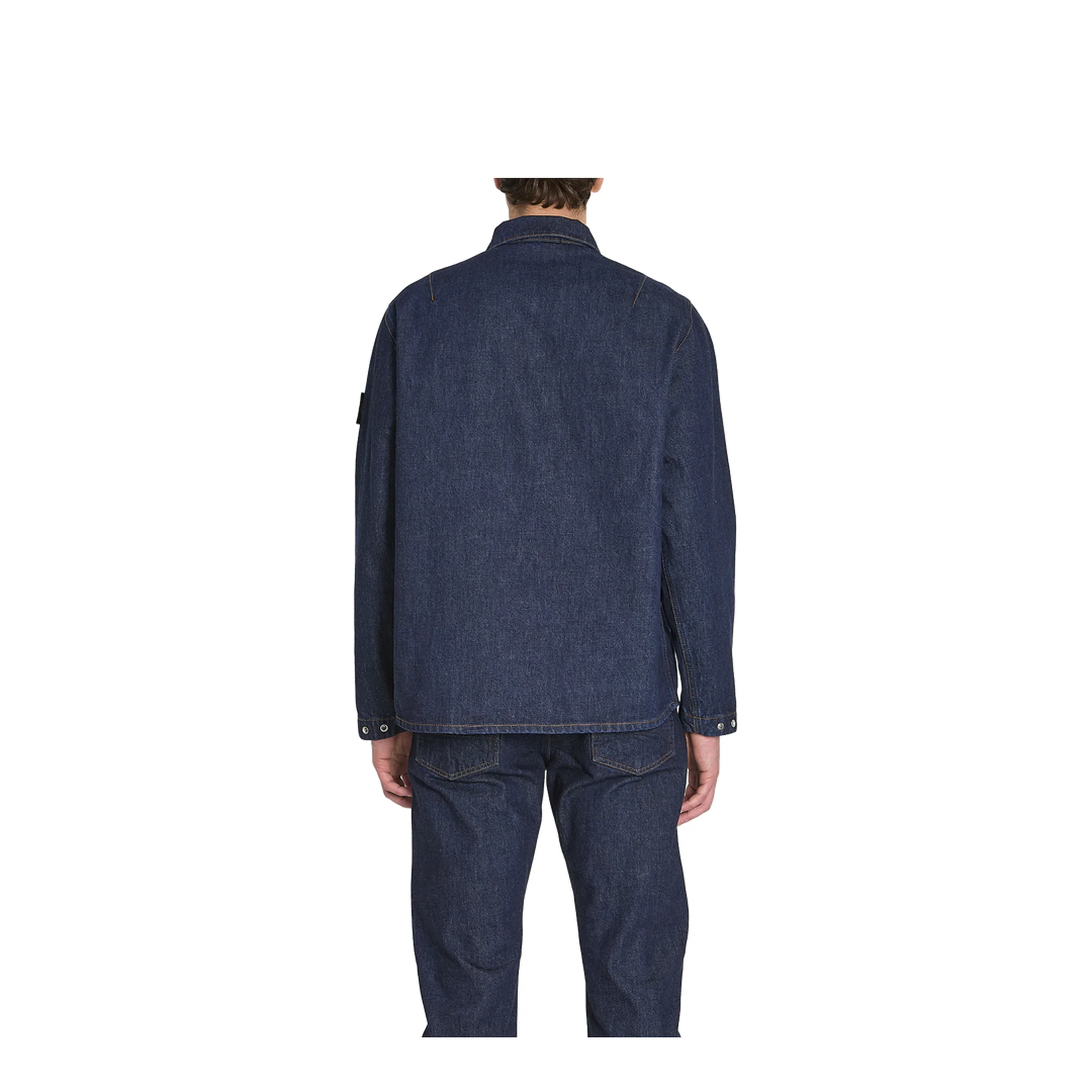 Zip Denim Overshirt - Image 4