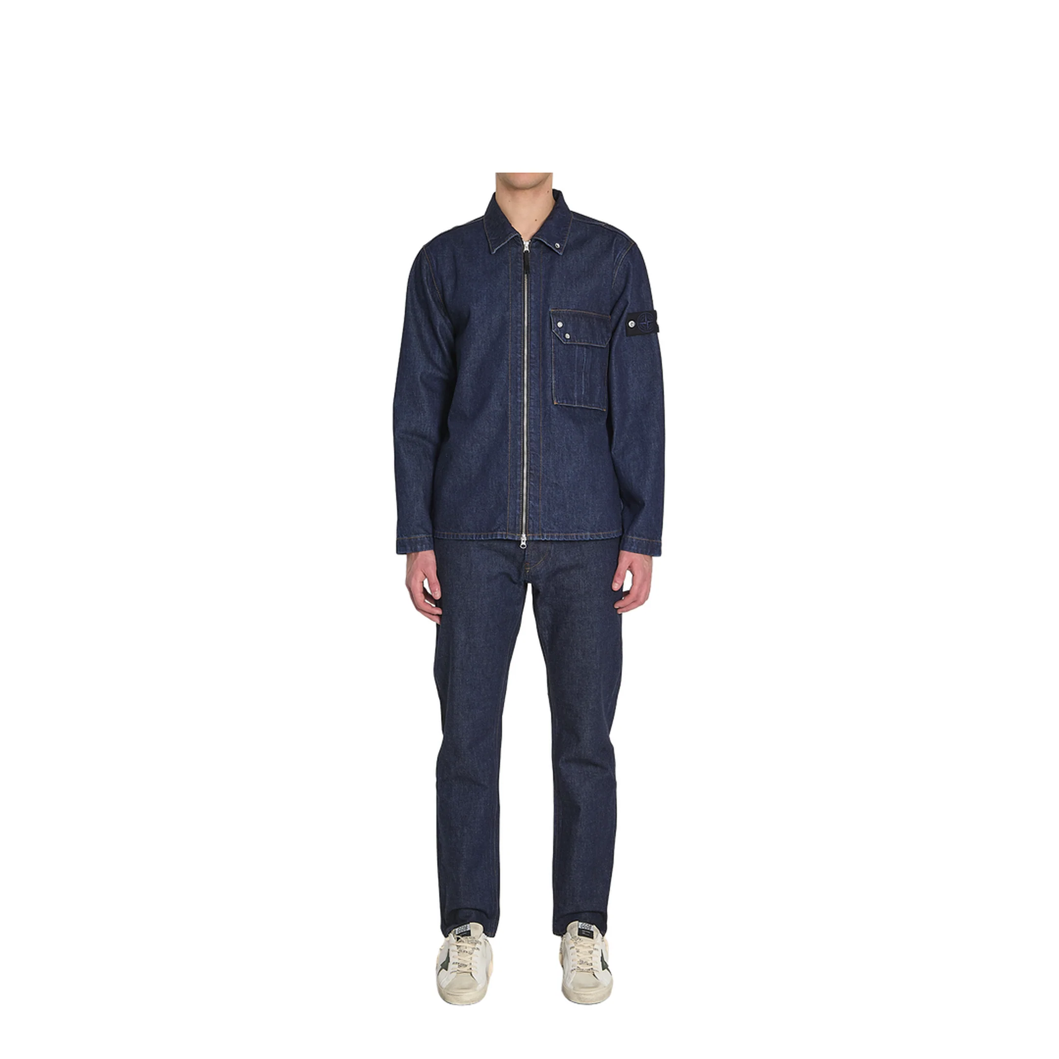 Zip Denim Overshirt - Image 5