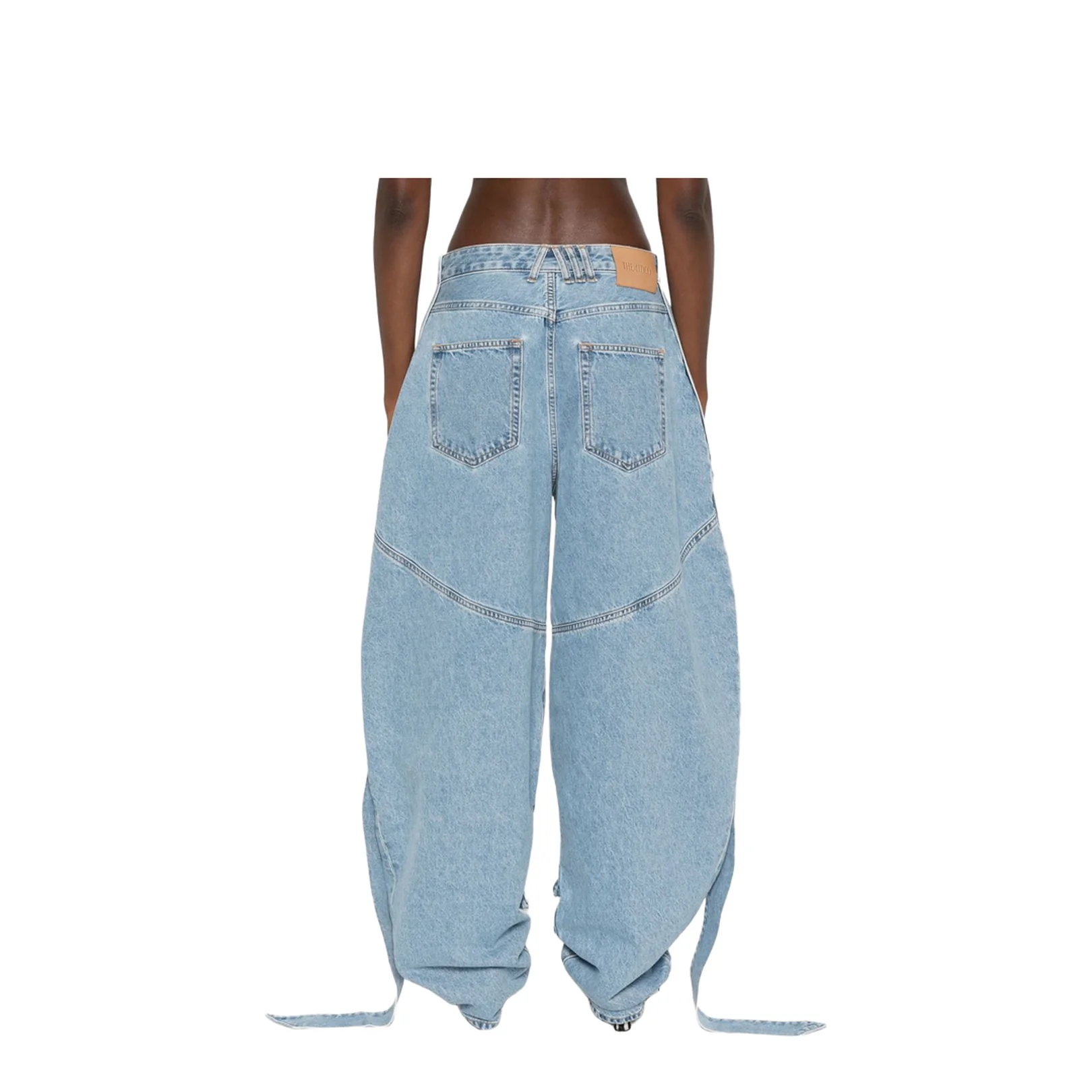 Light Blue Denim Classic Five Pockets Pants - Image 3