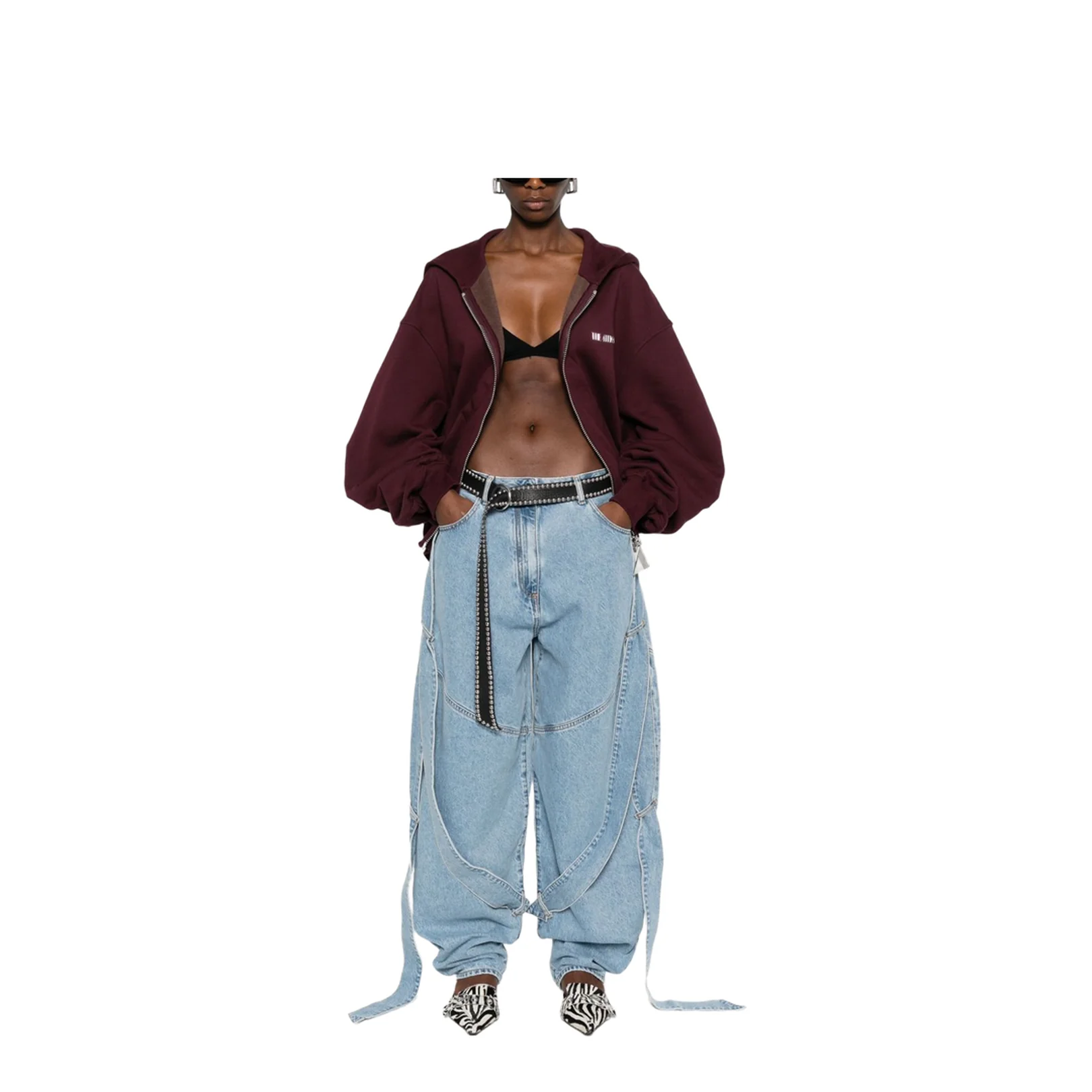 Light Blue Denim Classic Five Pockets Pants - Image 5