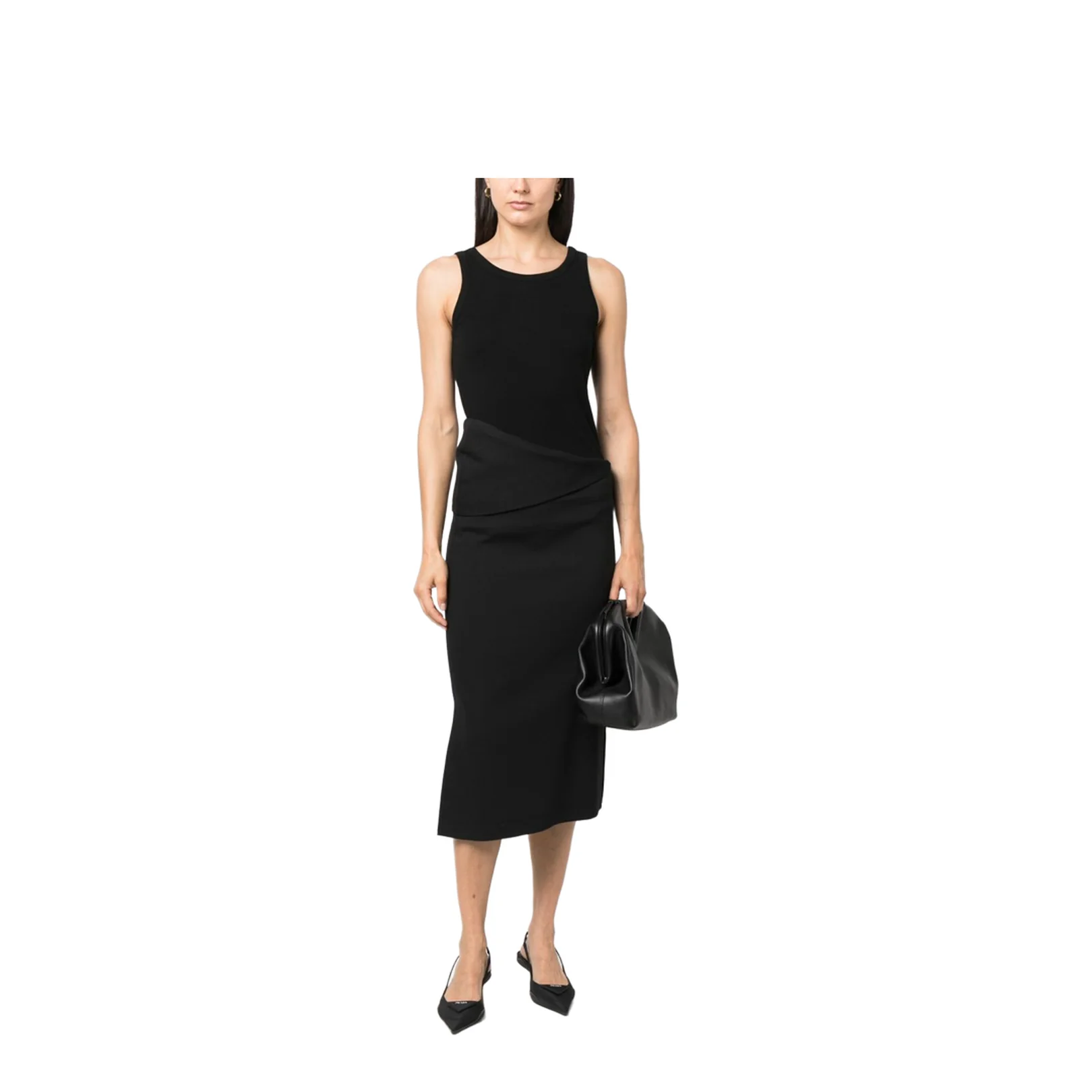 Frankie Tank Top Black in Organic Cotton - Image 5