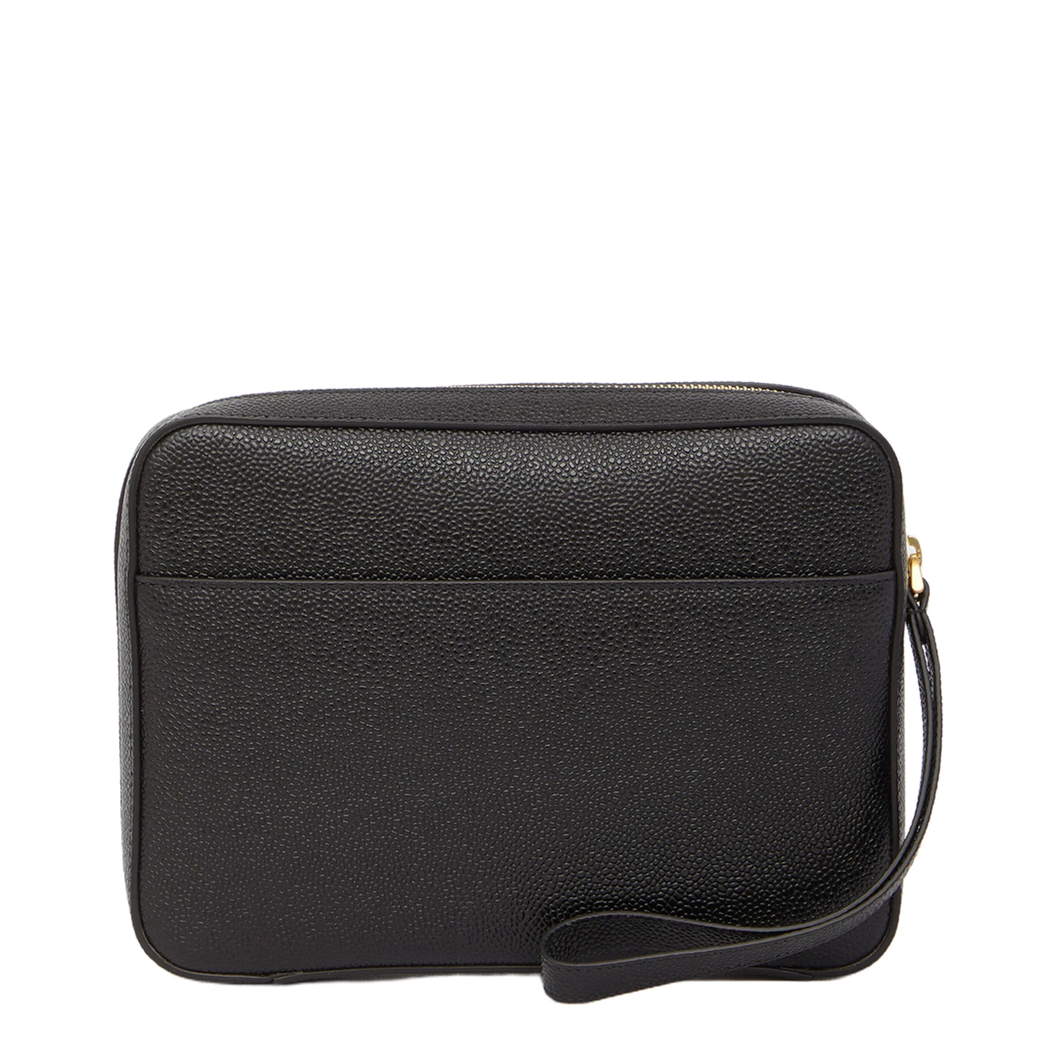Leather Clutch With RWB Strap in Black - Image 5