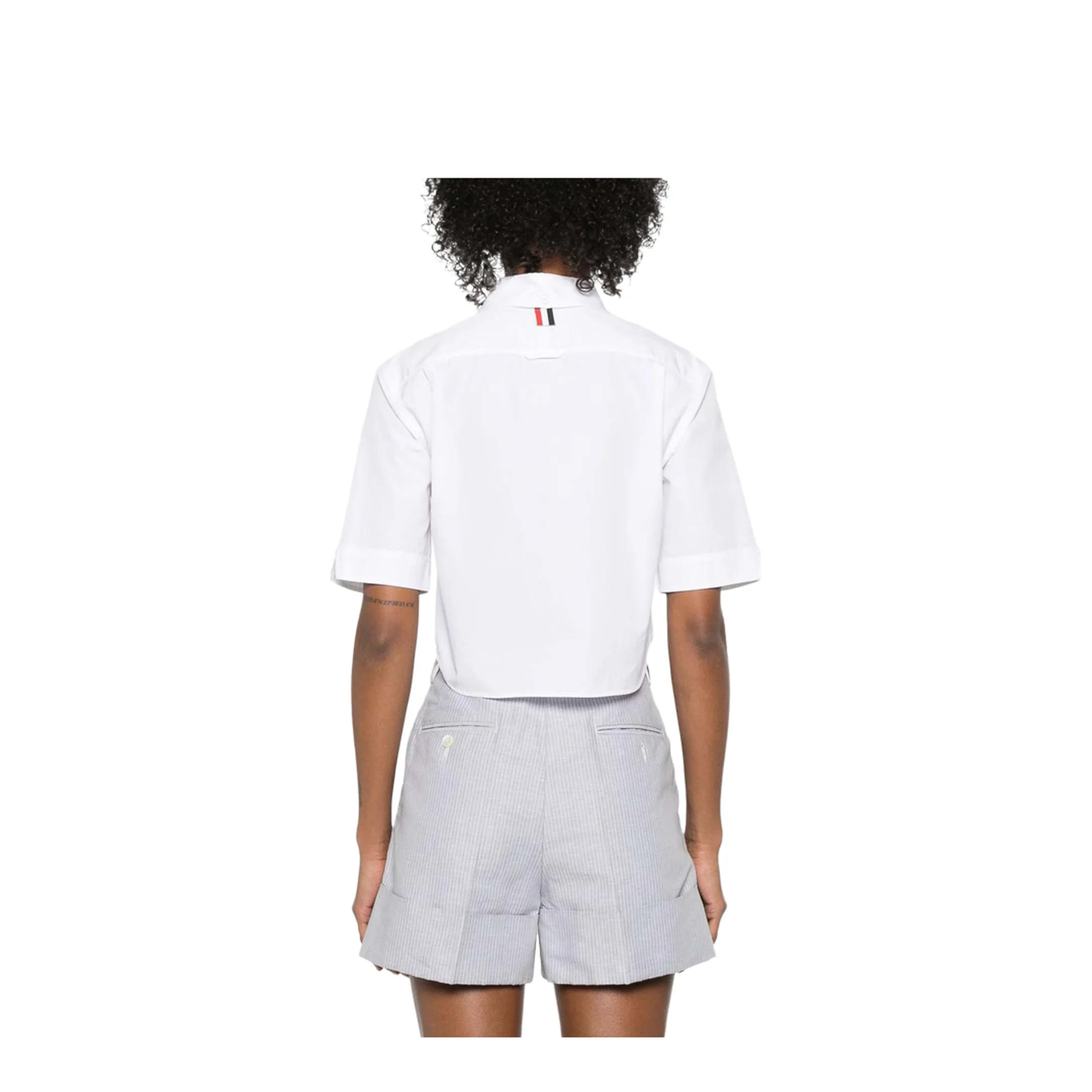 Cotton Cropped Shirt - Image 2