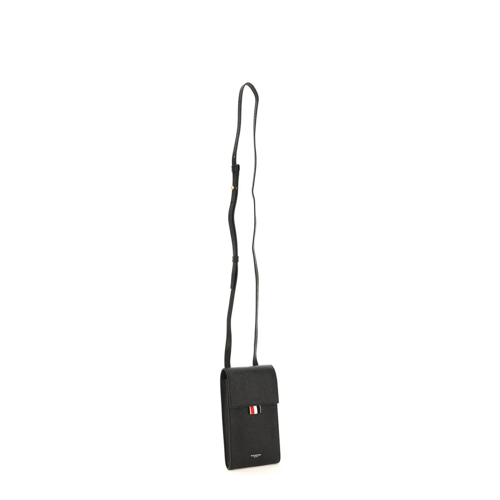 Crossbody Phone Holder Leather Black - Image 3