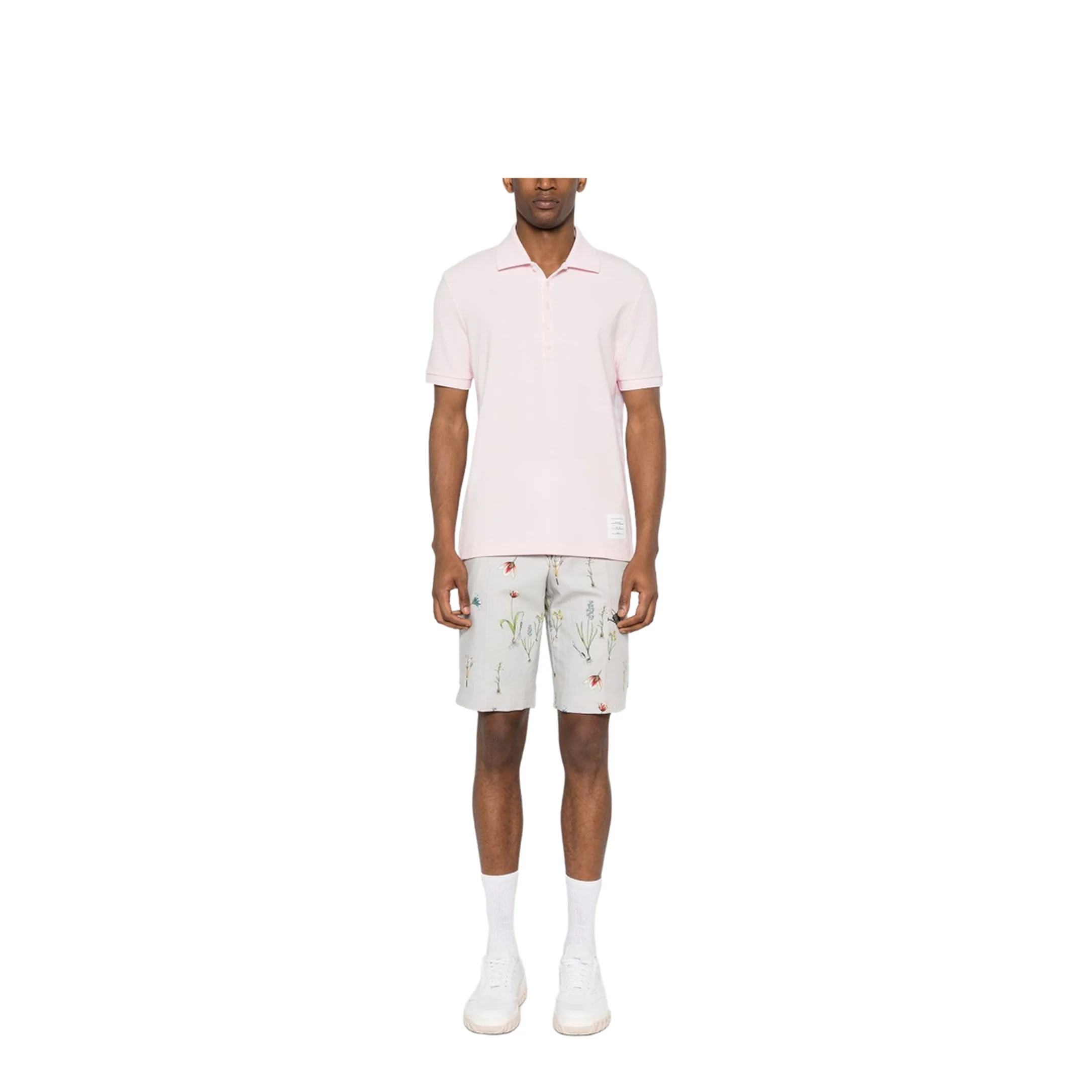 Pink Cotton Polo Shirt - Image 5