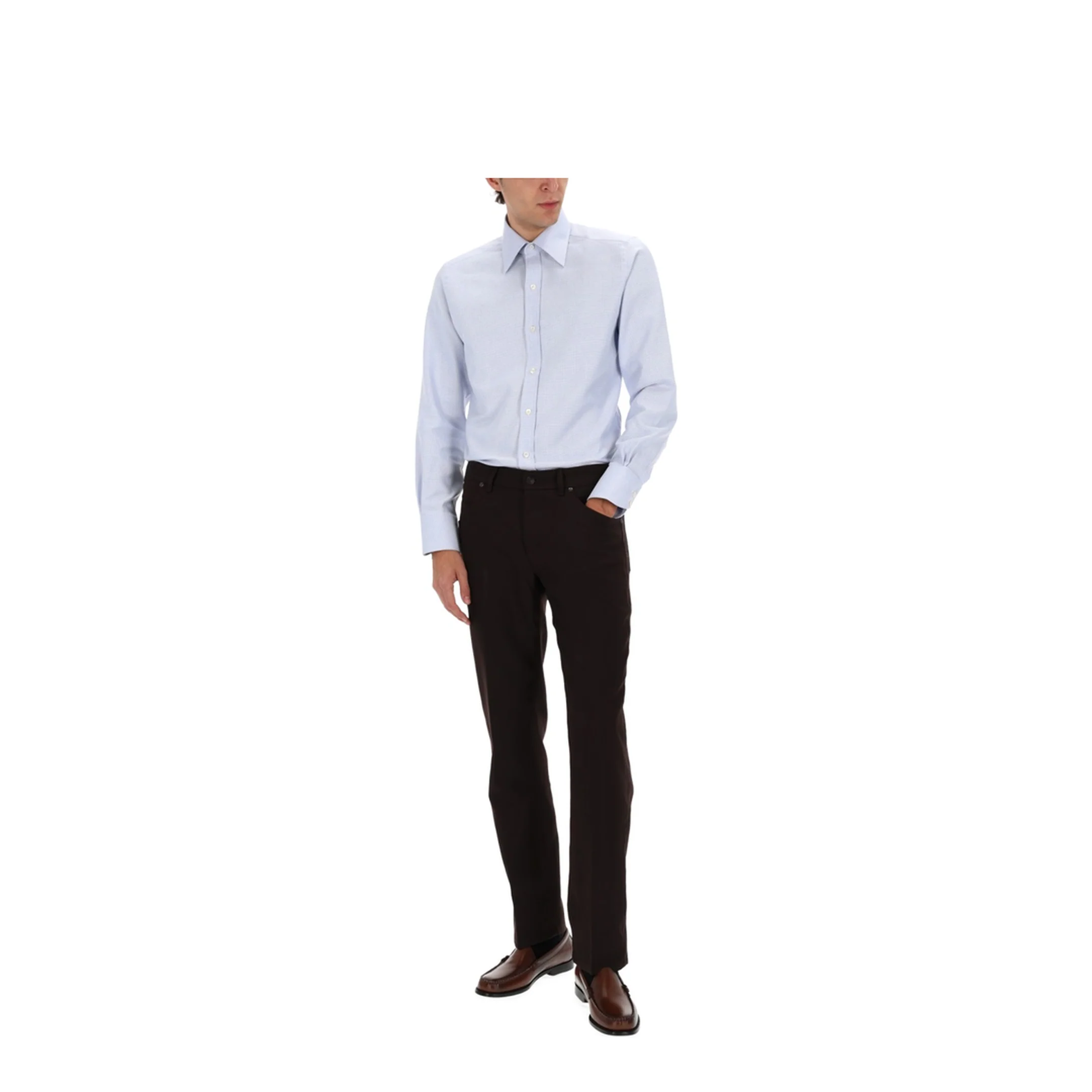 Shirt with Classic Collar - Image 2