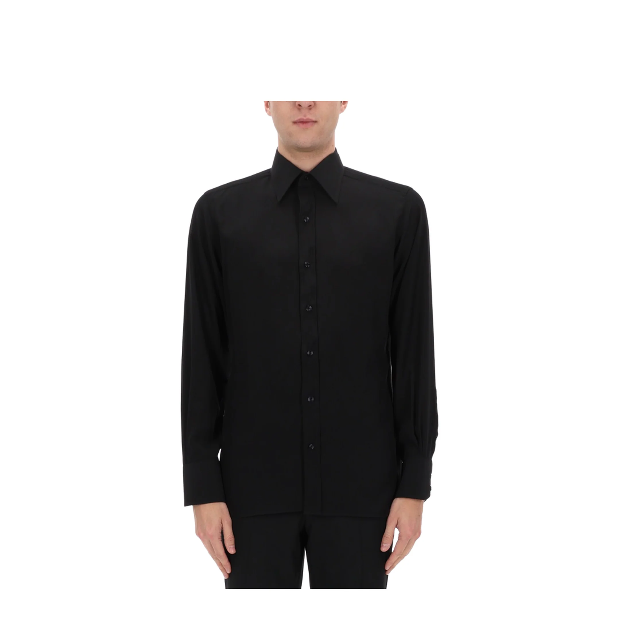 Shirt with Classic Collar - Image 3