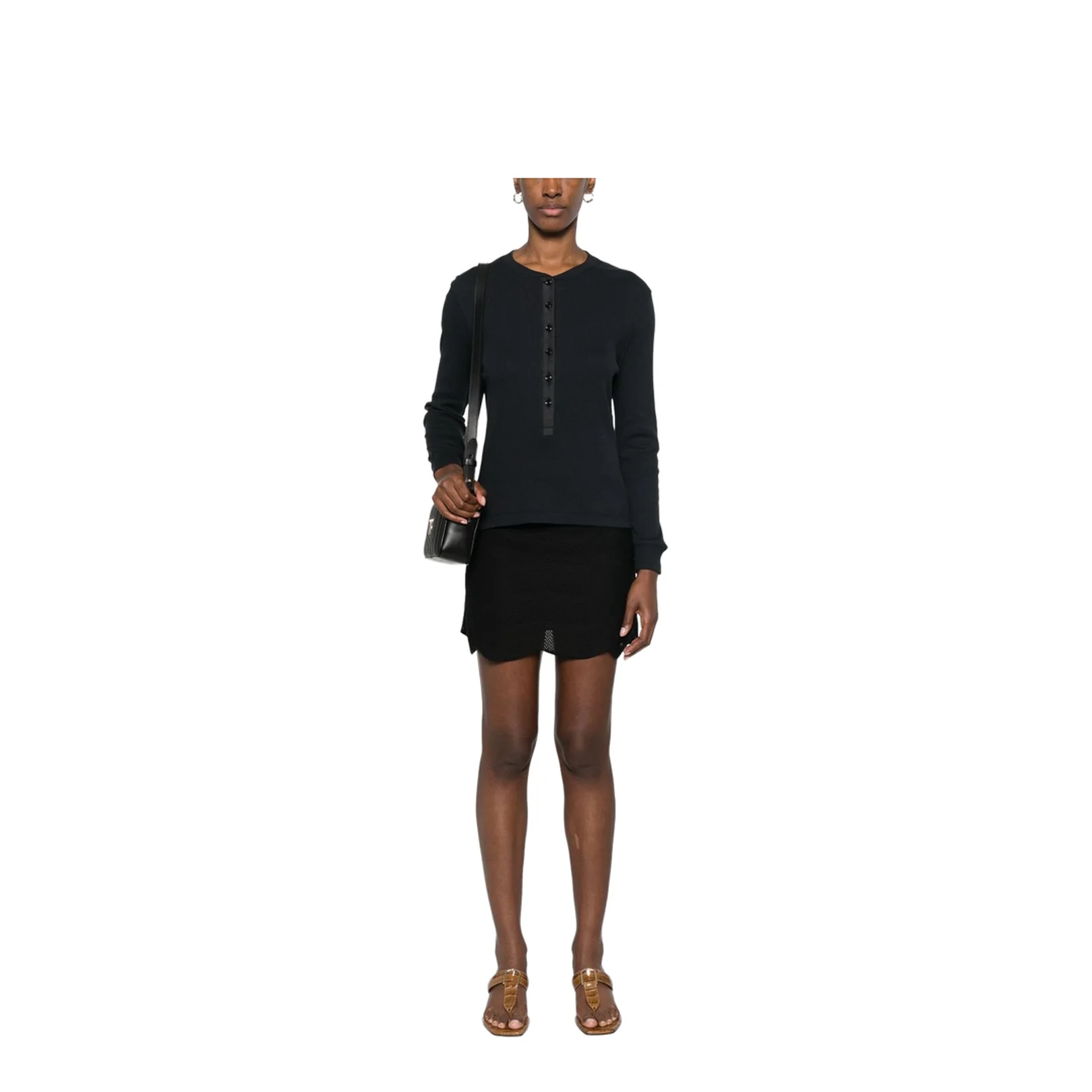 Silk and Cotton Mini Skirt - Image 4