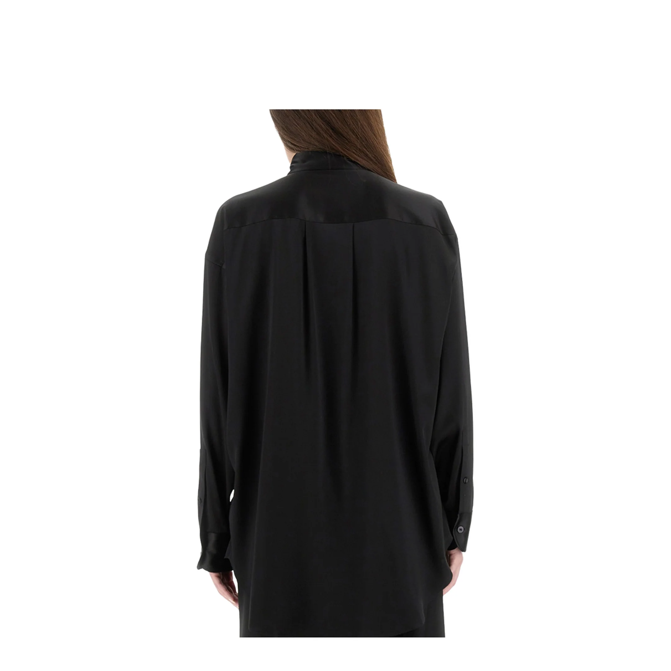 Stretch Silk Satin Shirt - Image 3