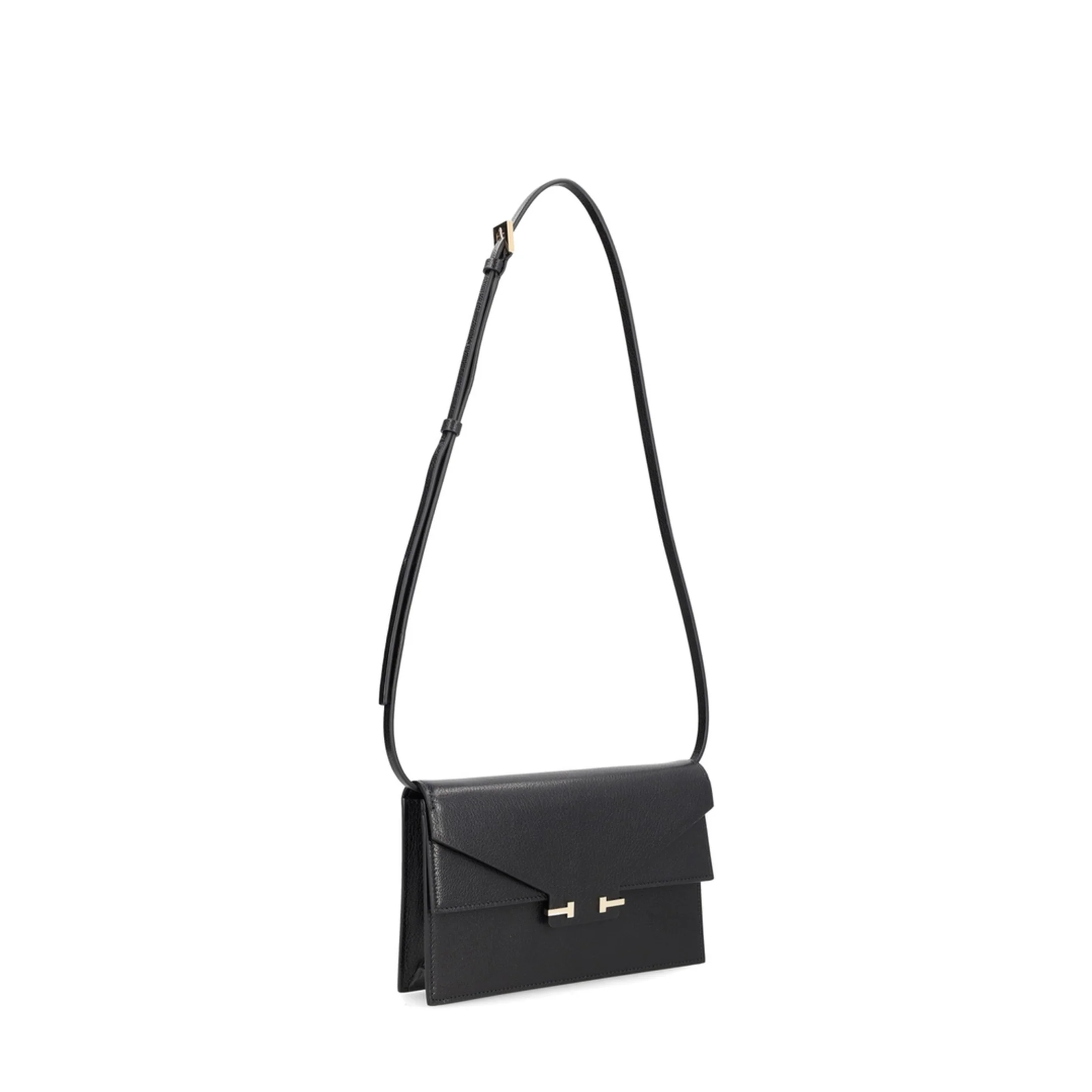 Aube Supple Grain Leather Mini Shoulder Bag - Black - Image 2