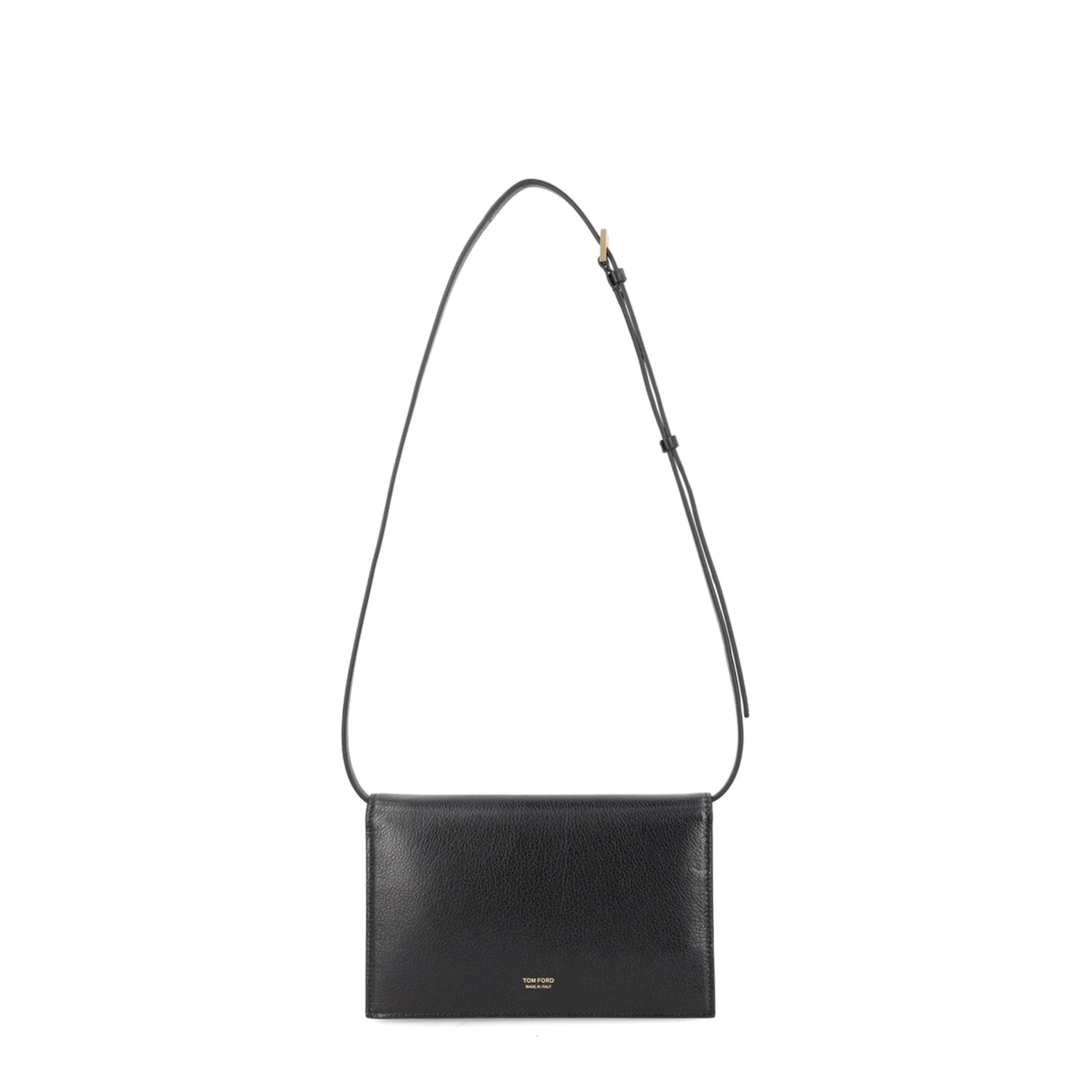 Aube Supple Grain Leather Mini Shoulder Bag - Black - Image 3
