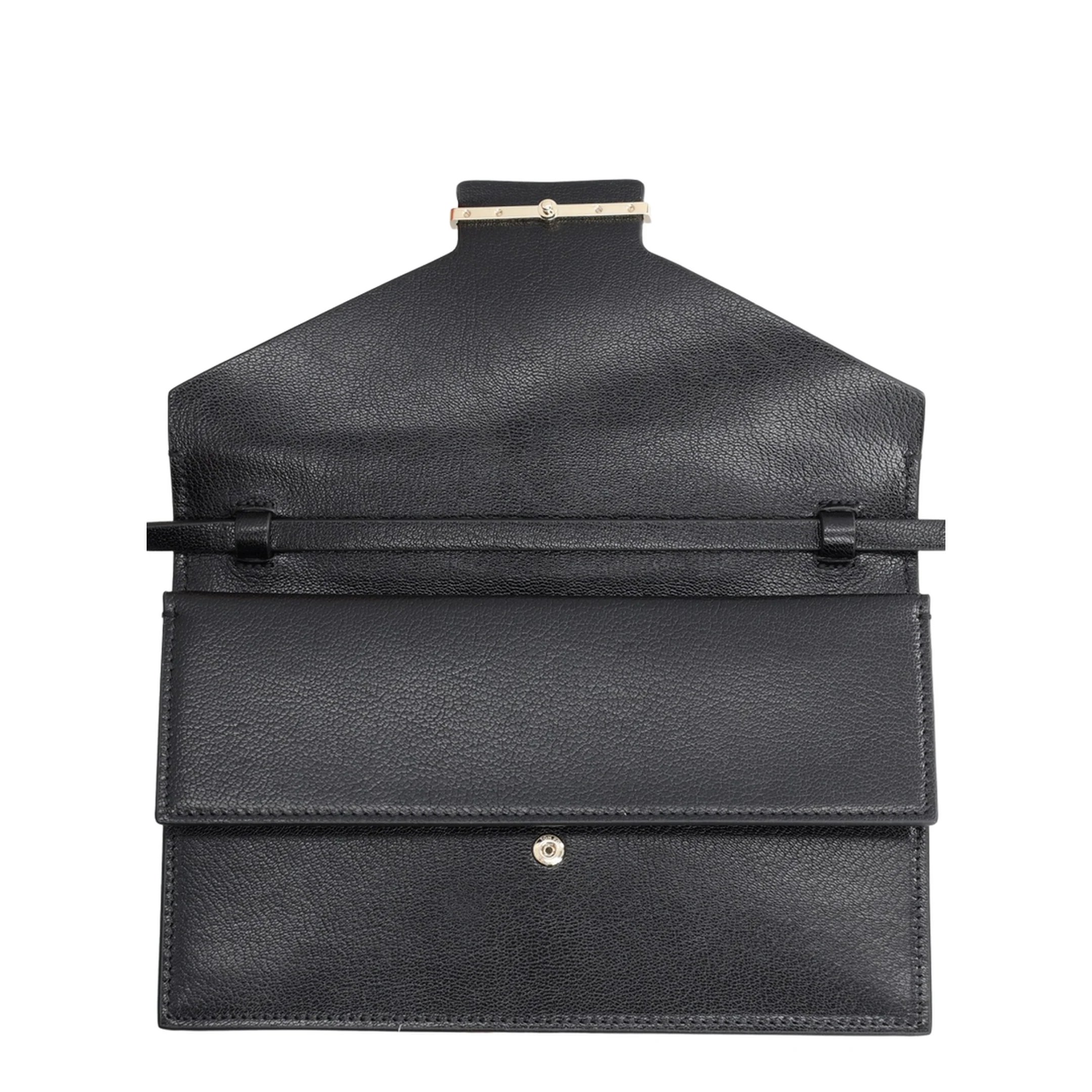 Aube Supple Grain Leather Mini Shoulder Bag - Black - Image 4