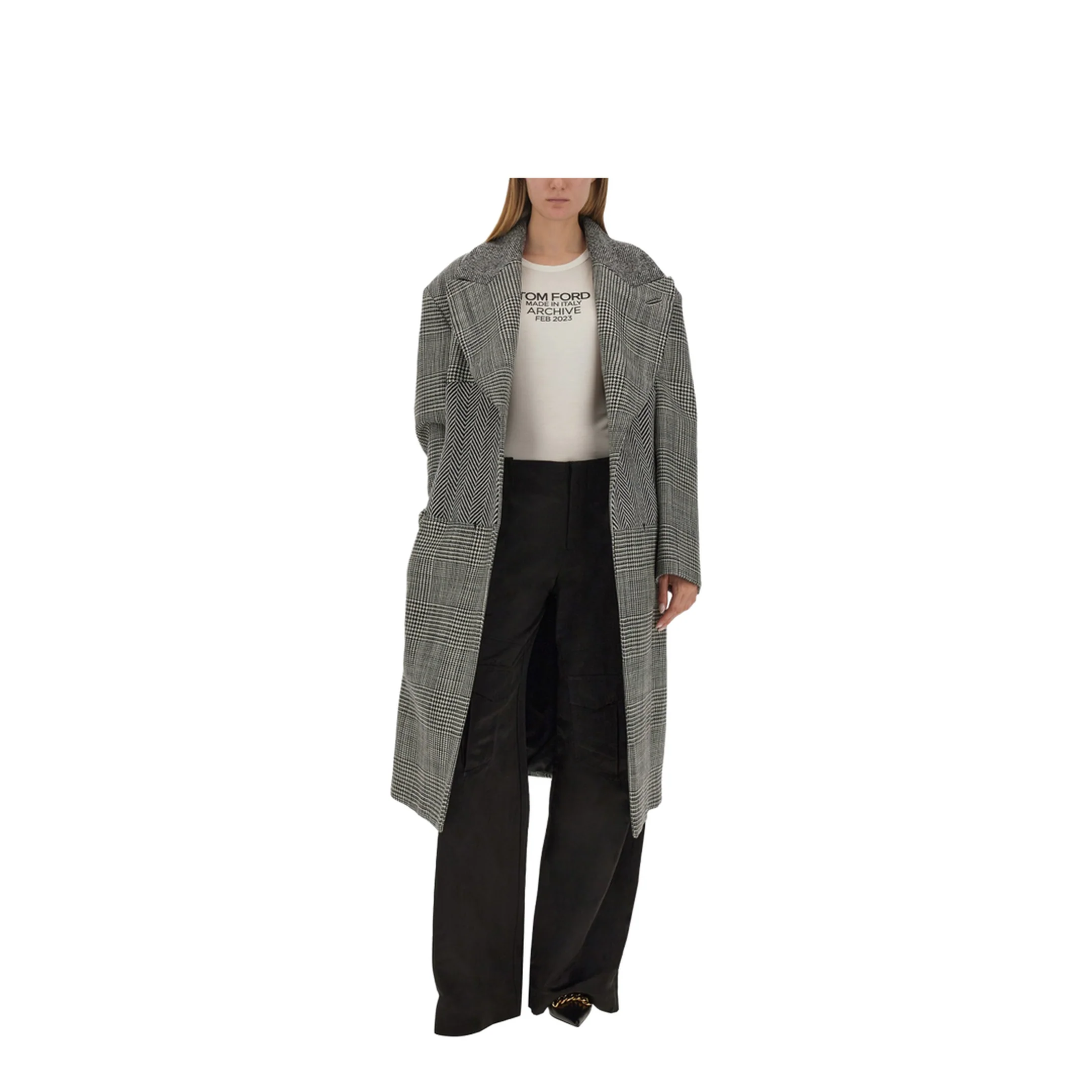 Wool Patchwork Coat - Image 2