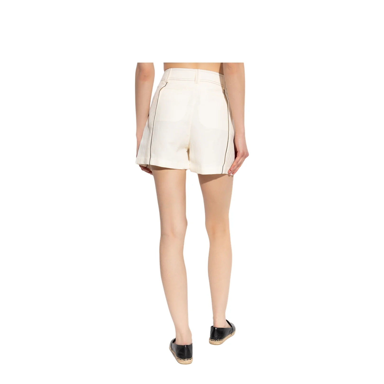 White Short Contrasting Stitching - Image 4