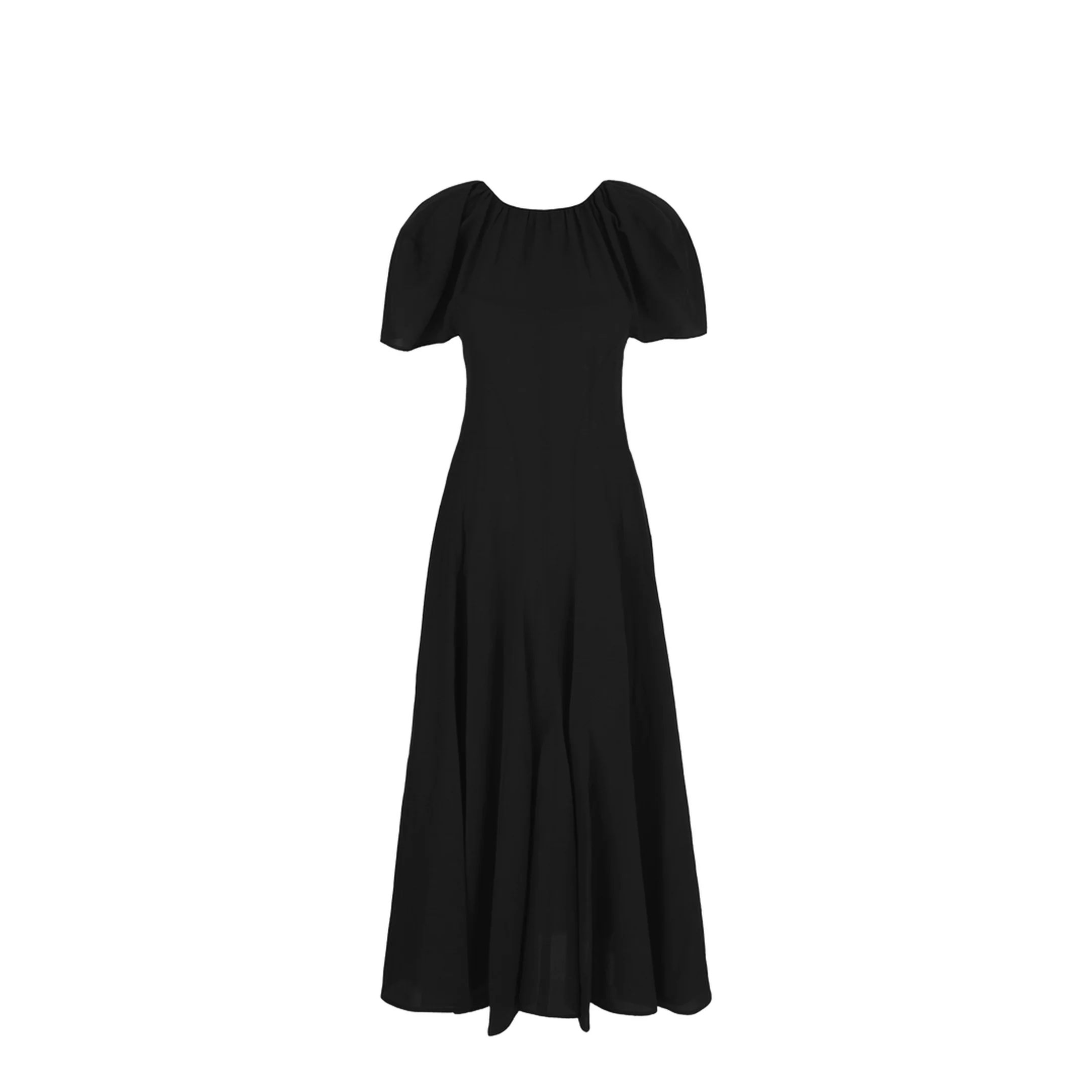 Black Viscose Blend Dress - Image 2
