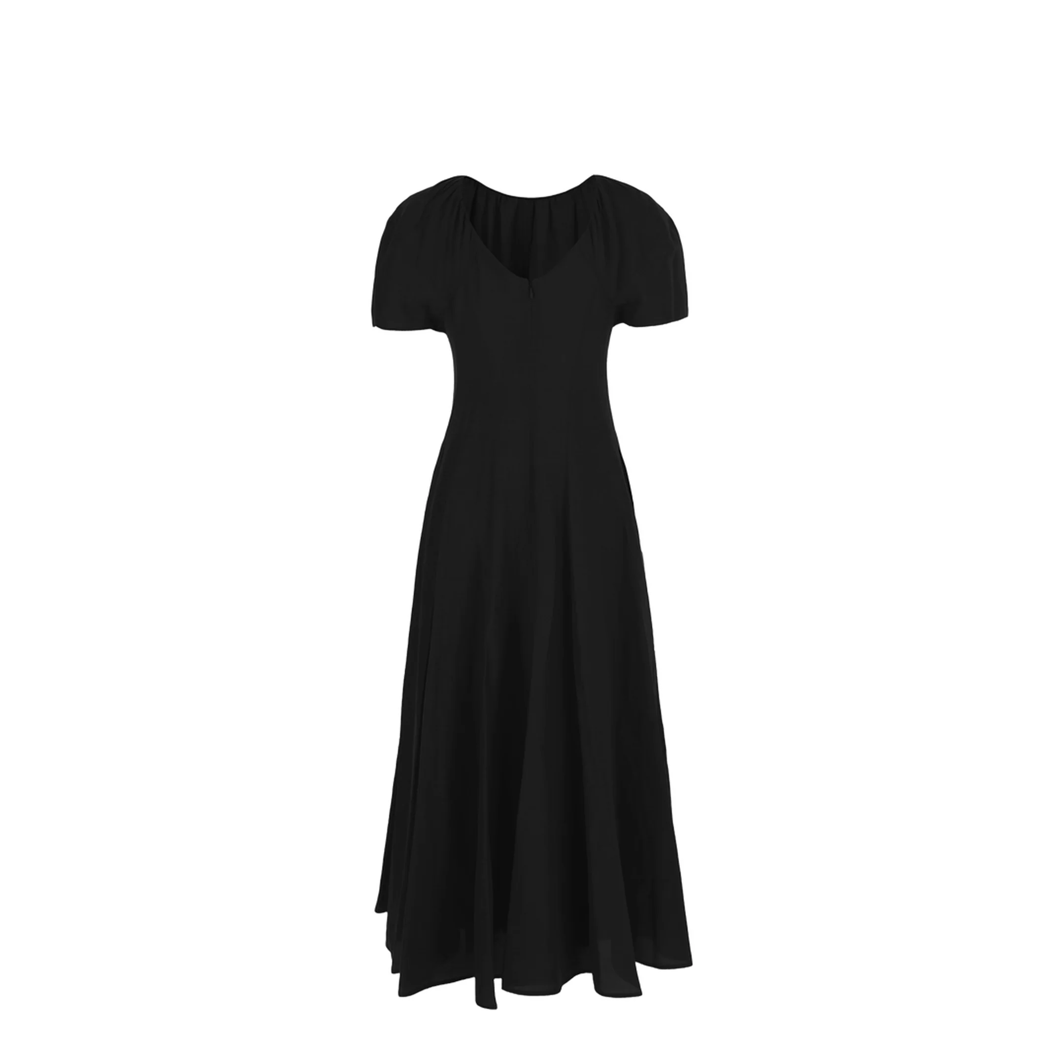 Black Viscose Blend Dress - Image 3