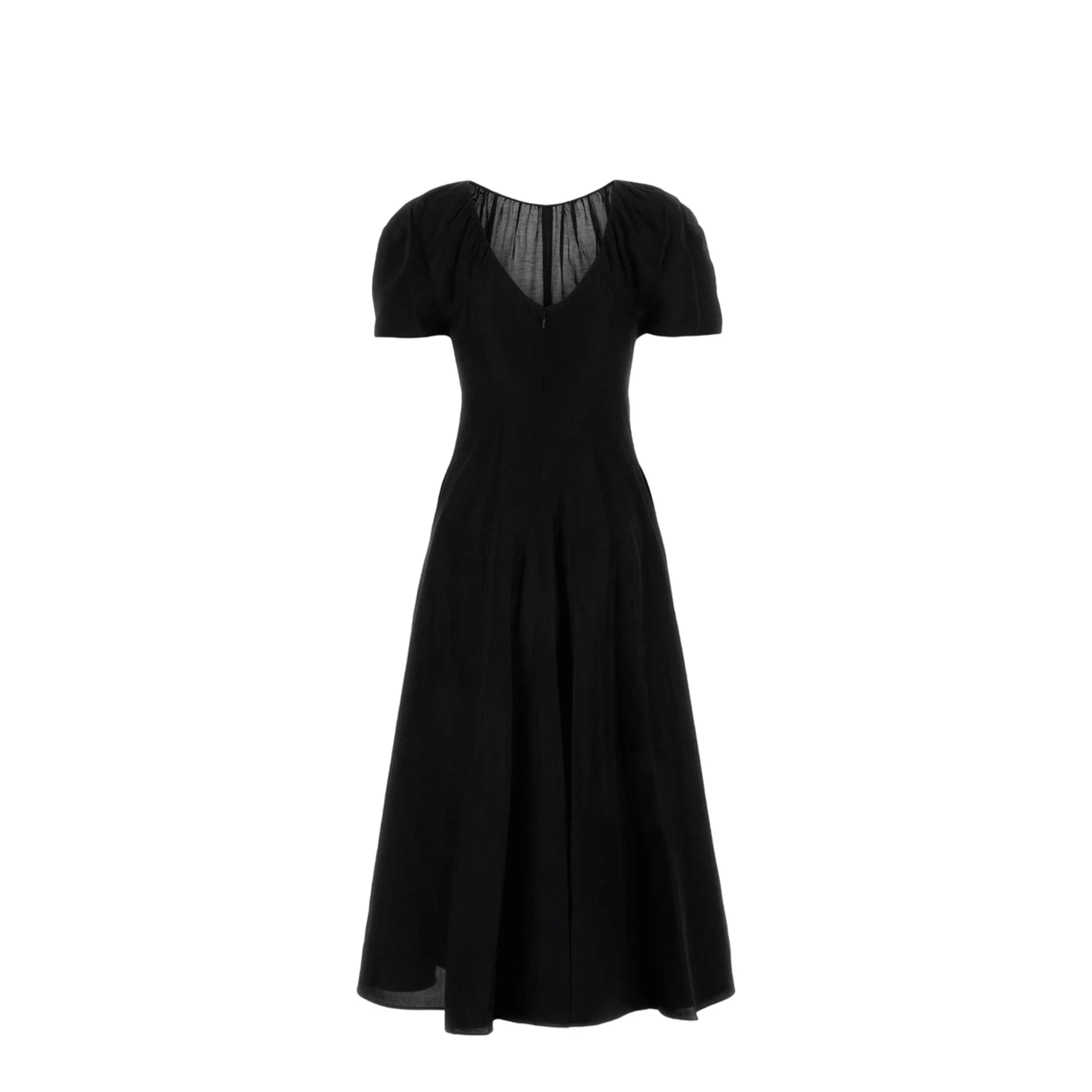 Black Viscose Blend Dress - Image 5