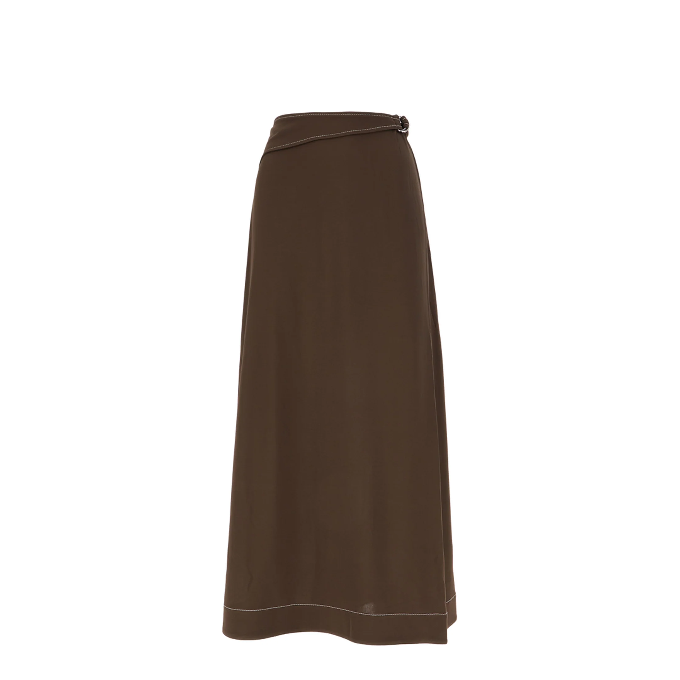 Brown Viscose Skirt - Image 2