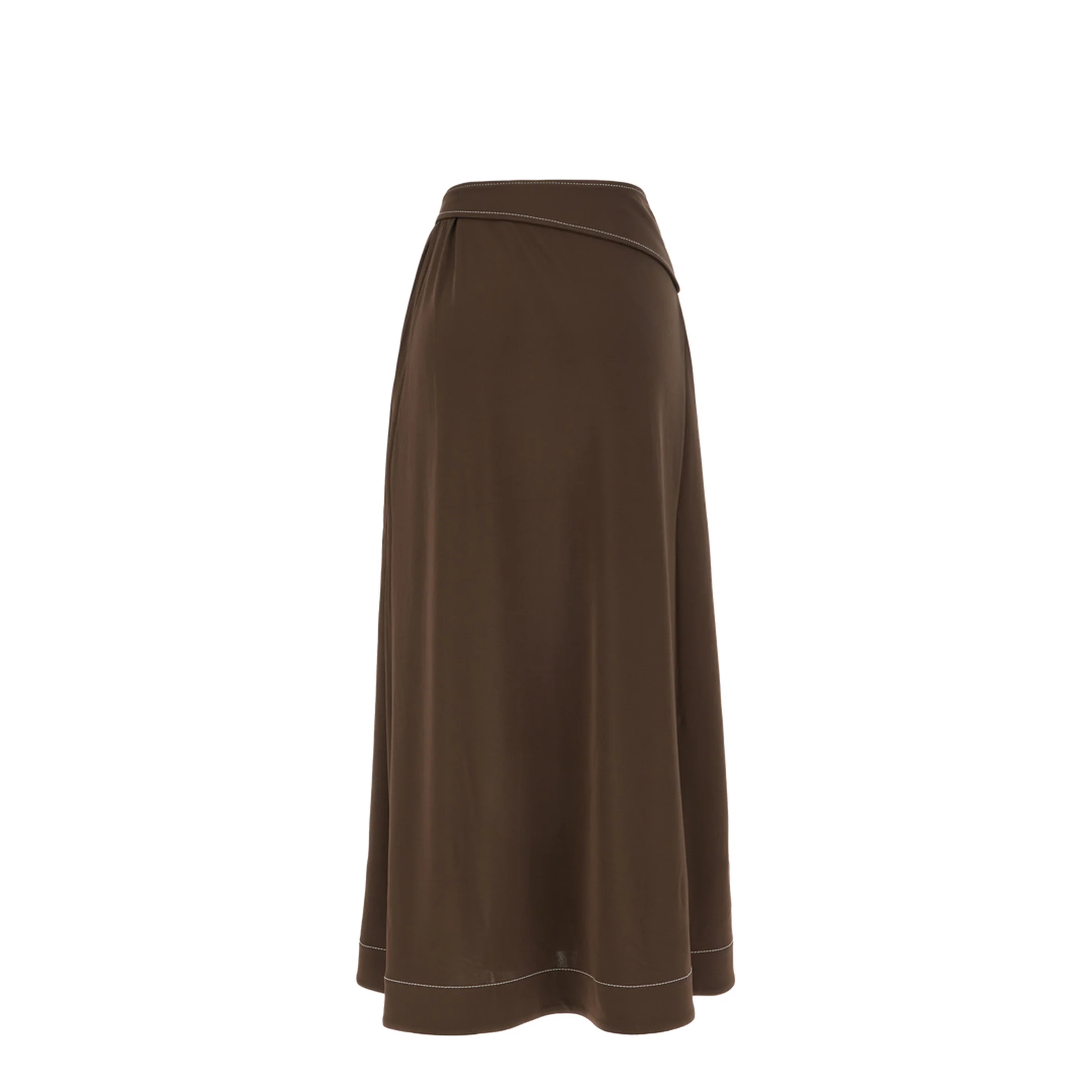 Brown Viscose Skirt - Image 3