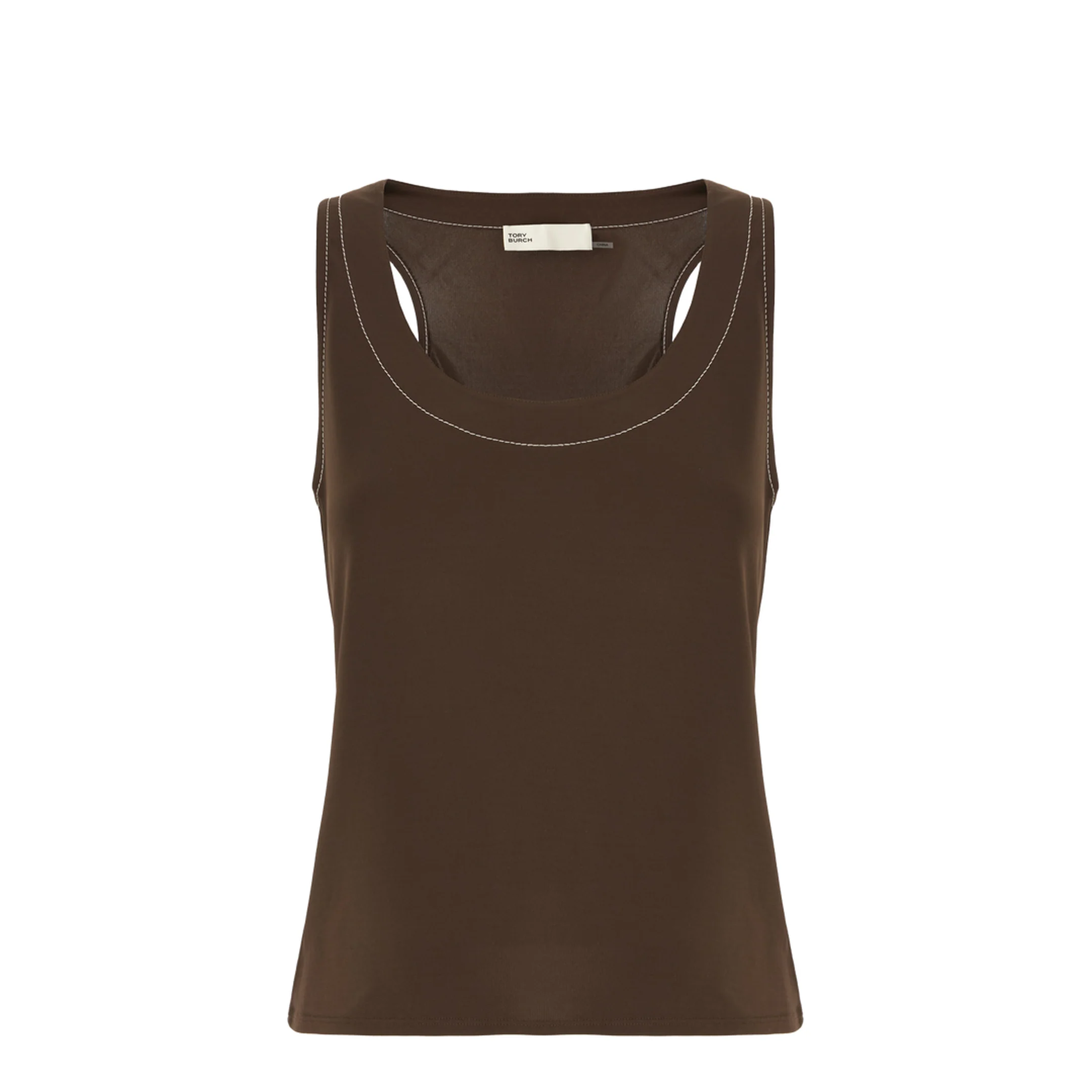 Brown Viscose Tank Top - Image 4