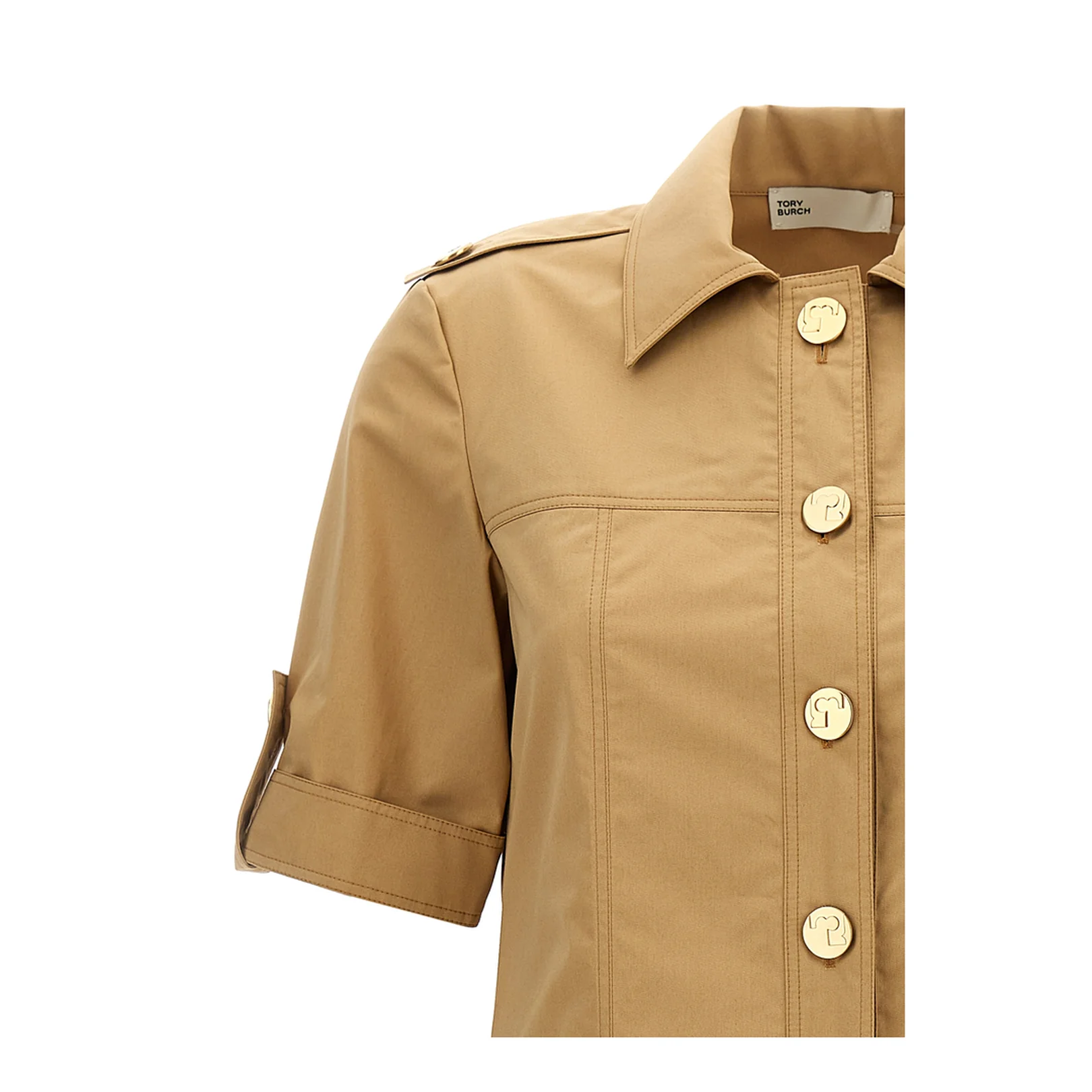 Cotton Camp Dress - Beige - Image 3