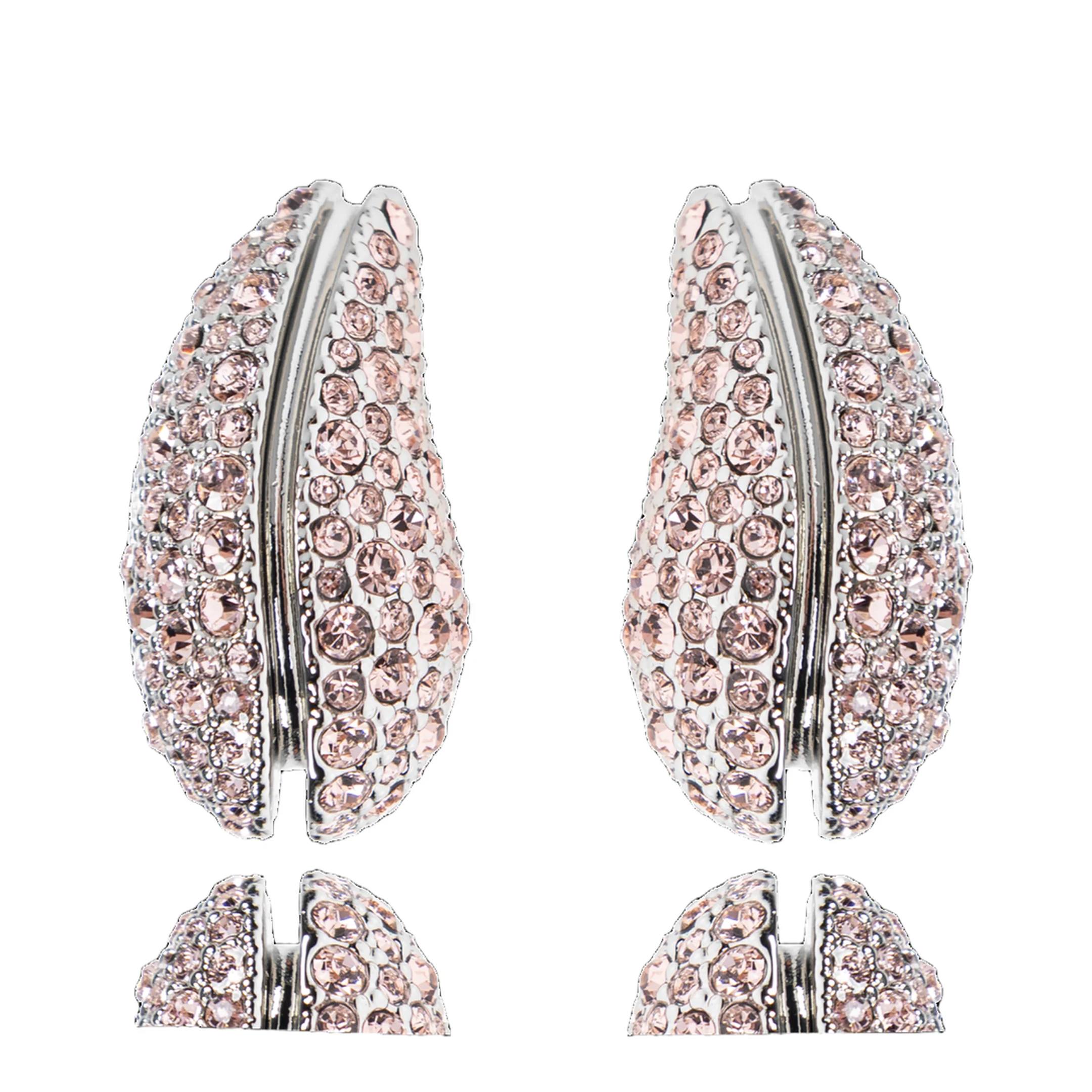 Crystal Embellished Wave Earrings