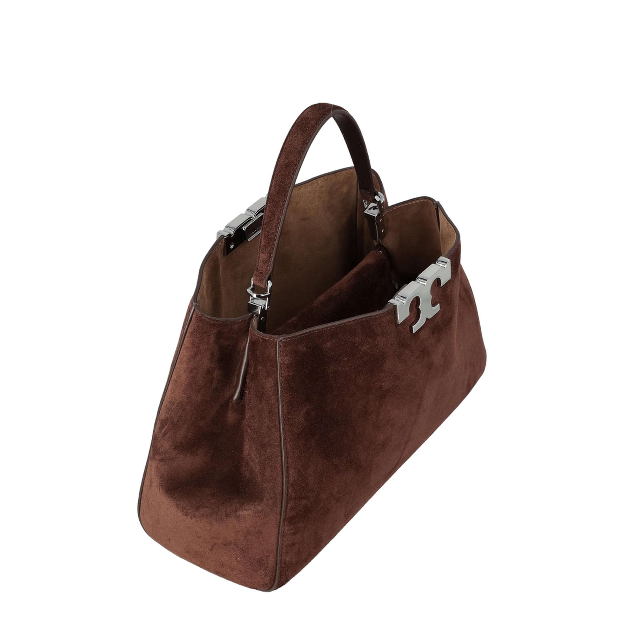 Eleanor Suede Satchel Bag - Image 2