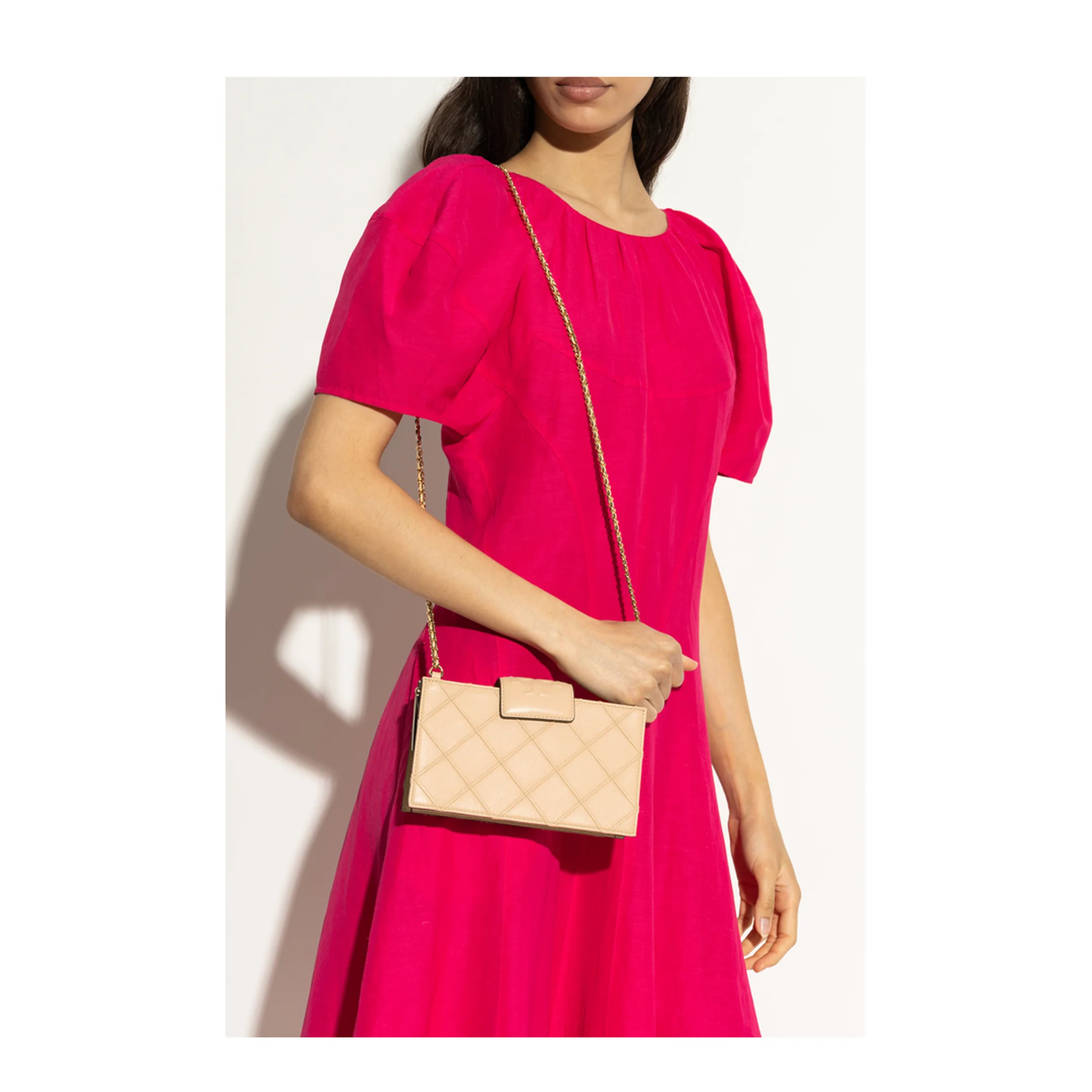 Fleming Mini Chain Shoulder Bag - Nude - Image 5