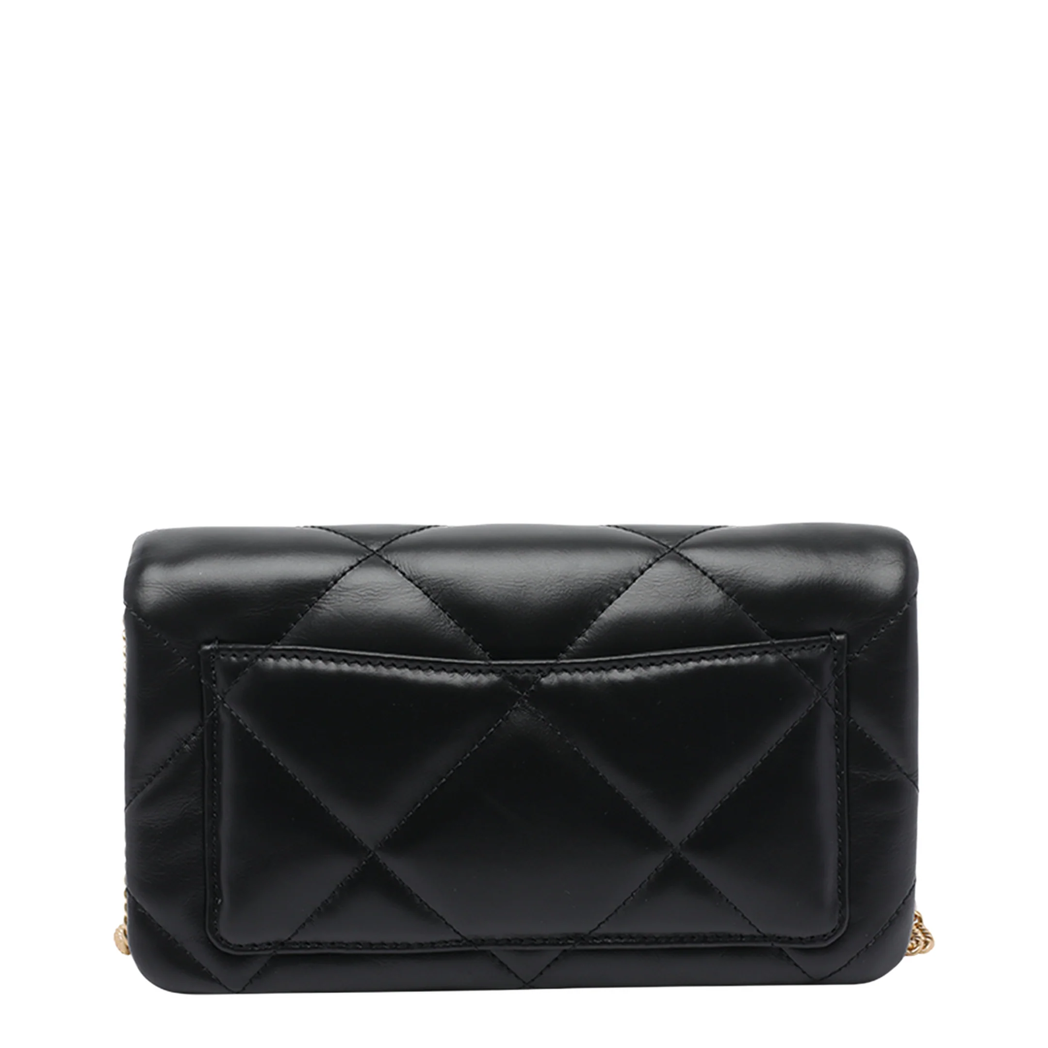 Kira Charm Diamond Quilt Chain Wallet Bag - Image 3