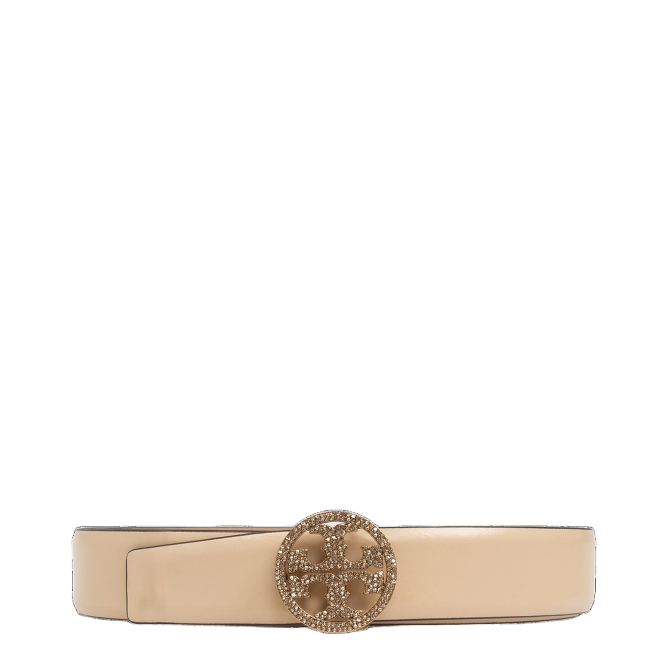 Leather Belt Beige