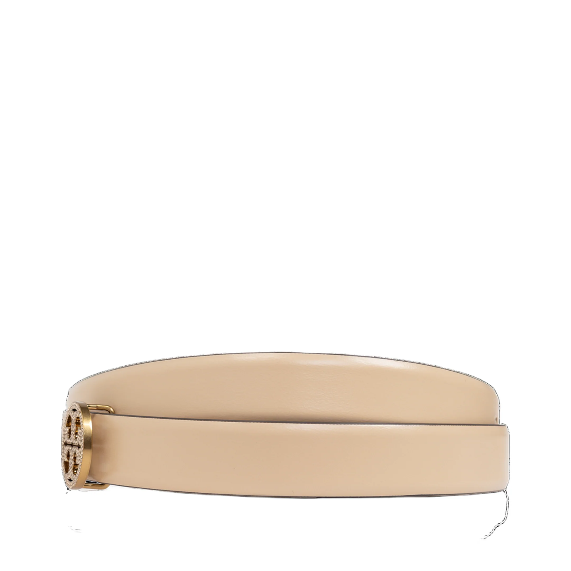 Leather Belt Beige - Image 2