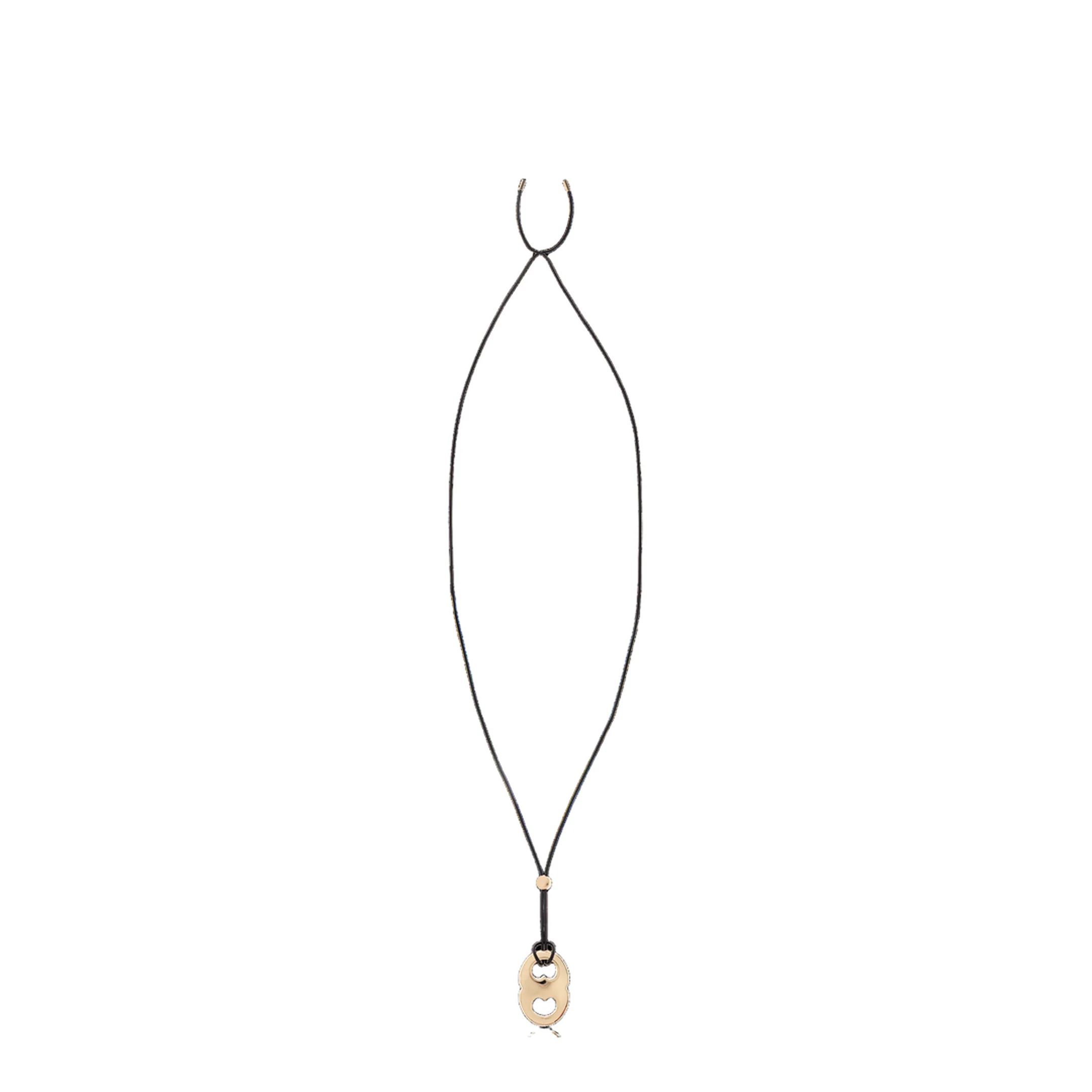 Gold Leather Necklace - Image 3