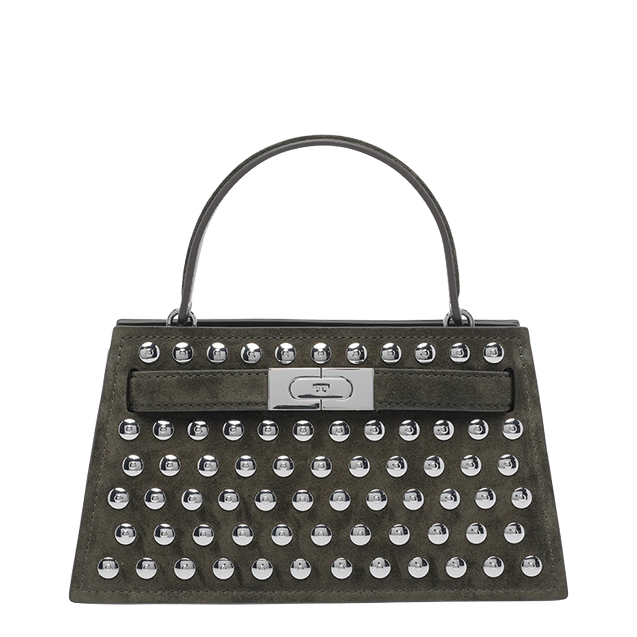 Mini Lee Radziwill Studded Suede Handbag - Image 5