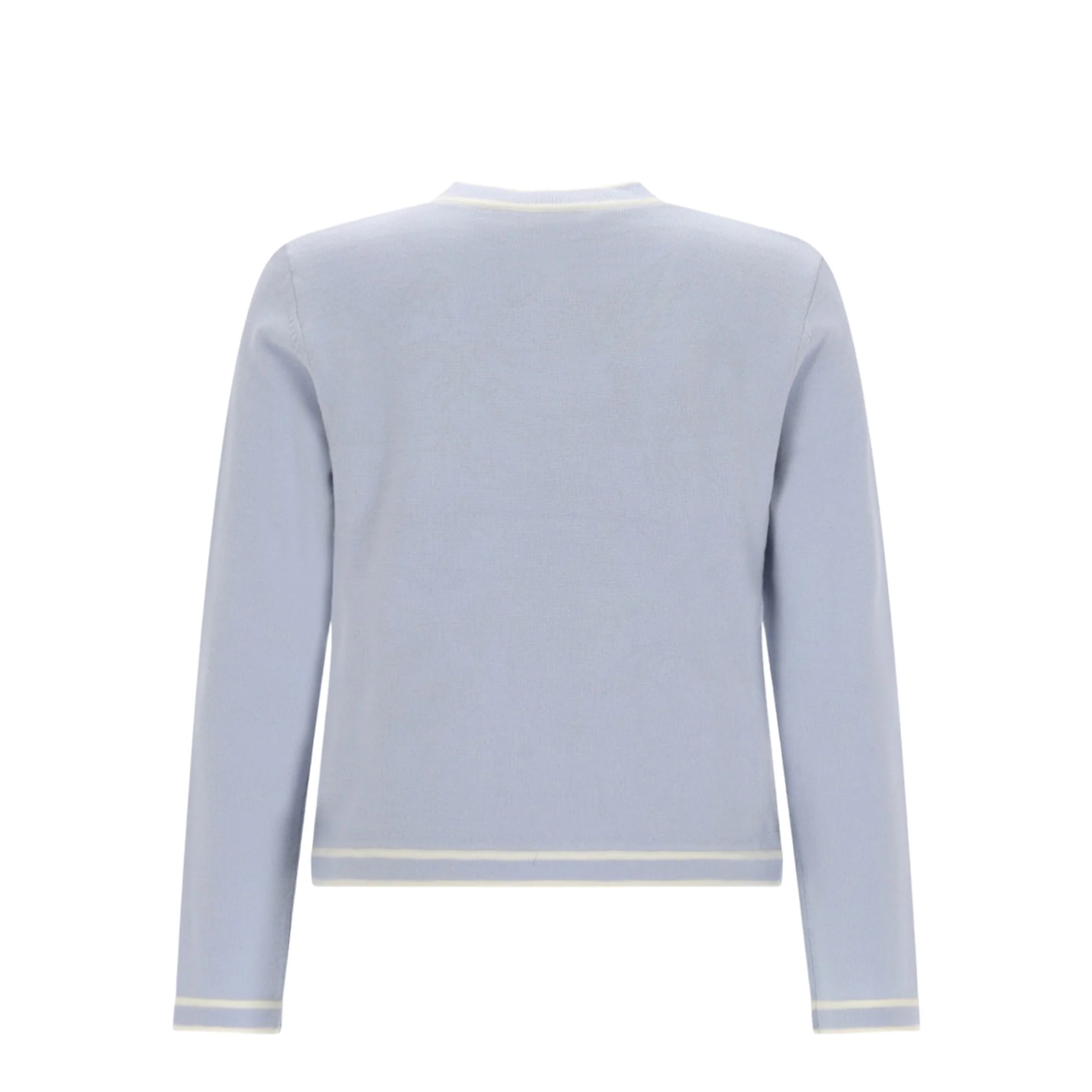 Bottoned Wool Cardigan - Light Blue - Image 2