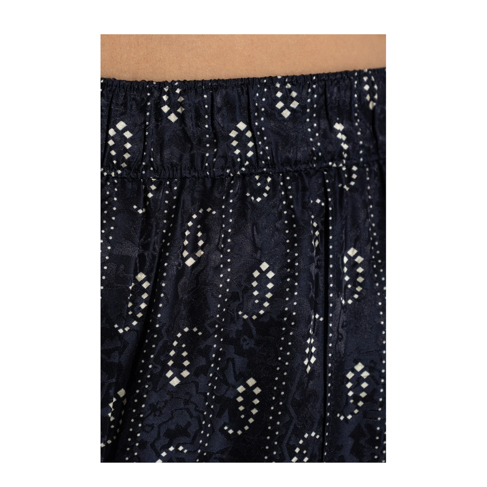 Patterned Wide Leg Trousers - Image 5