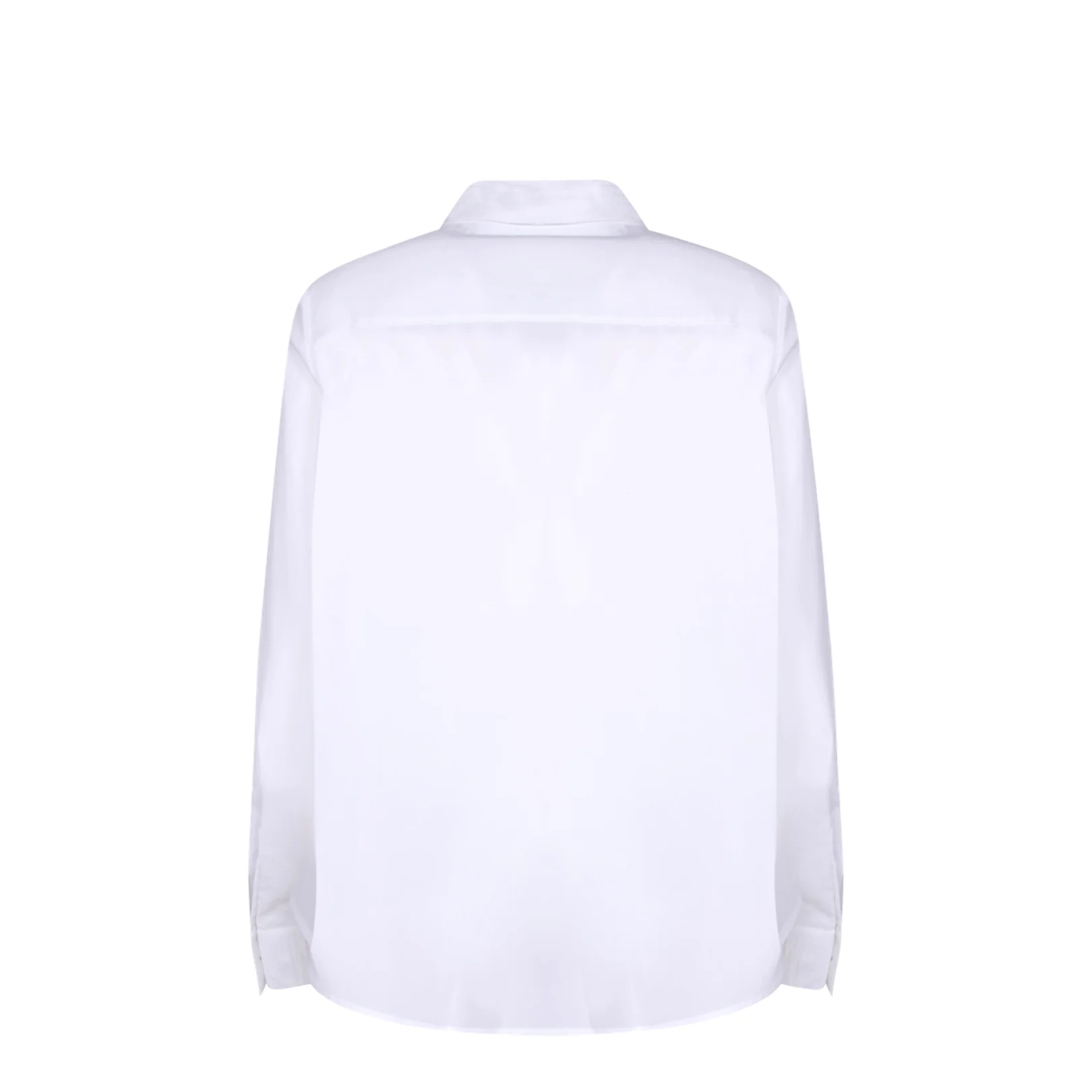 Pleated Detail Shirt Cotton White - Image 2