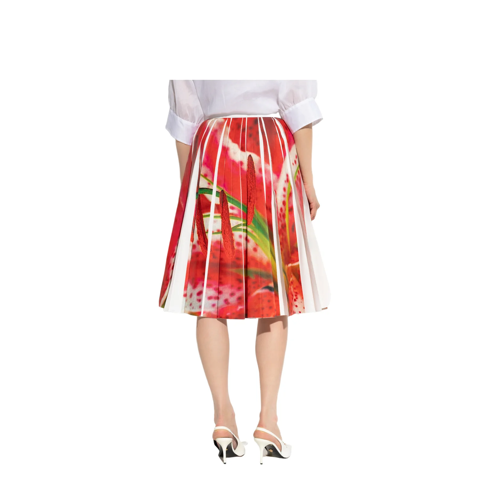 Pleated Skirt Colorful Print - Image 4
