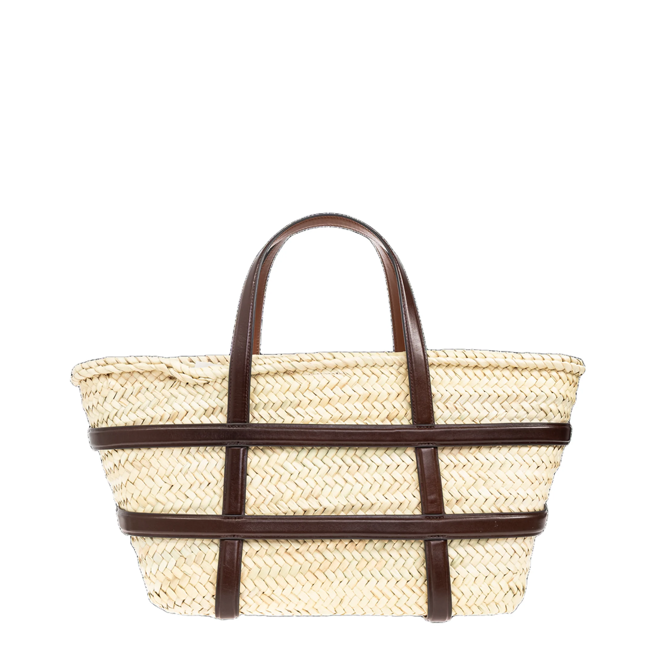 Ella Woven Straw Tote Bag - Neutral - Image 2