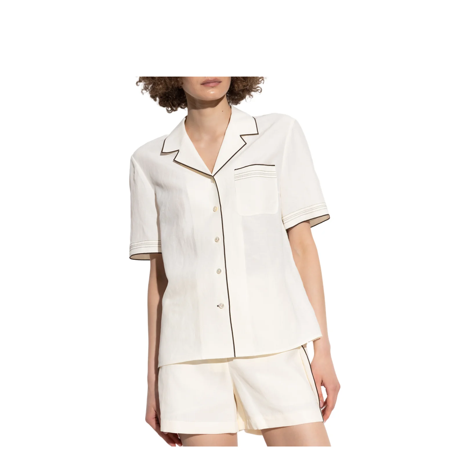 Short Sleeved Shirt White - Image 3