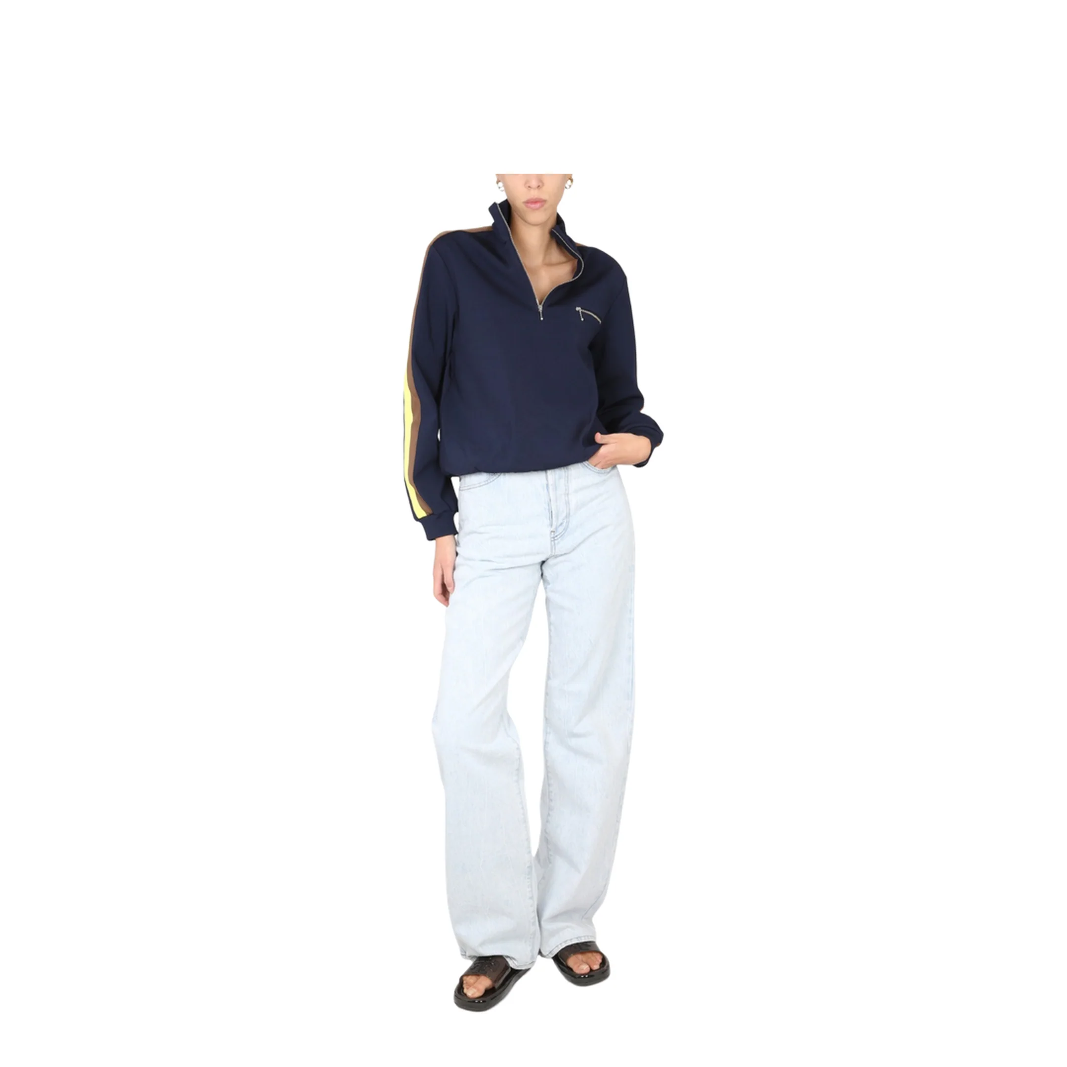 Sweatshirt With Front Zipper - Image 2